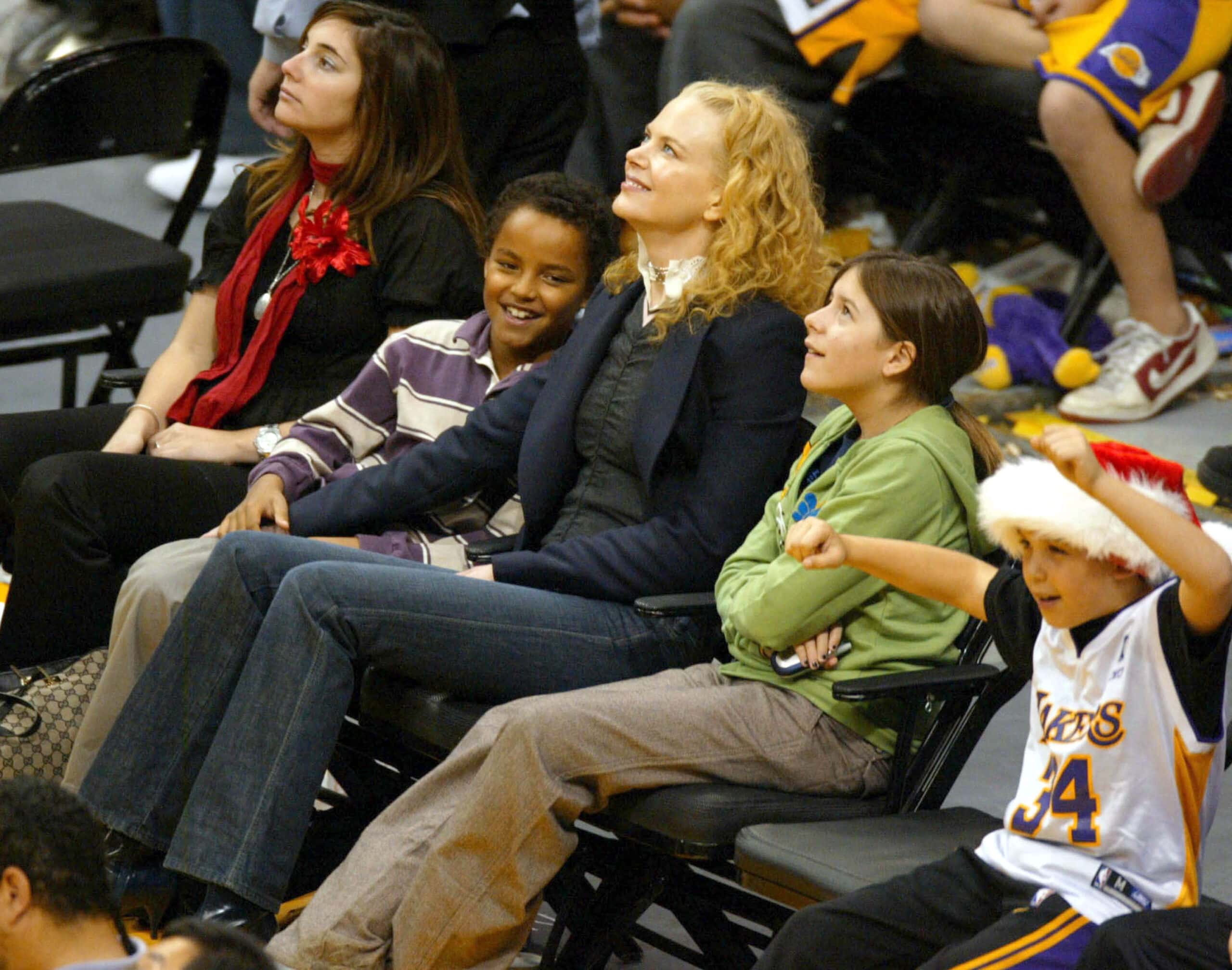 Actress Nicole Kidman and her childrens