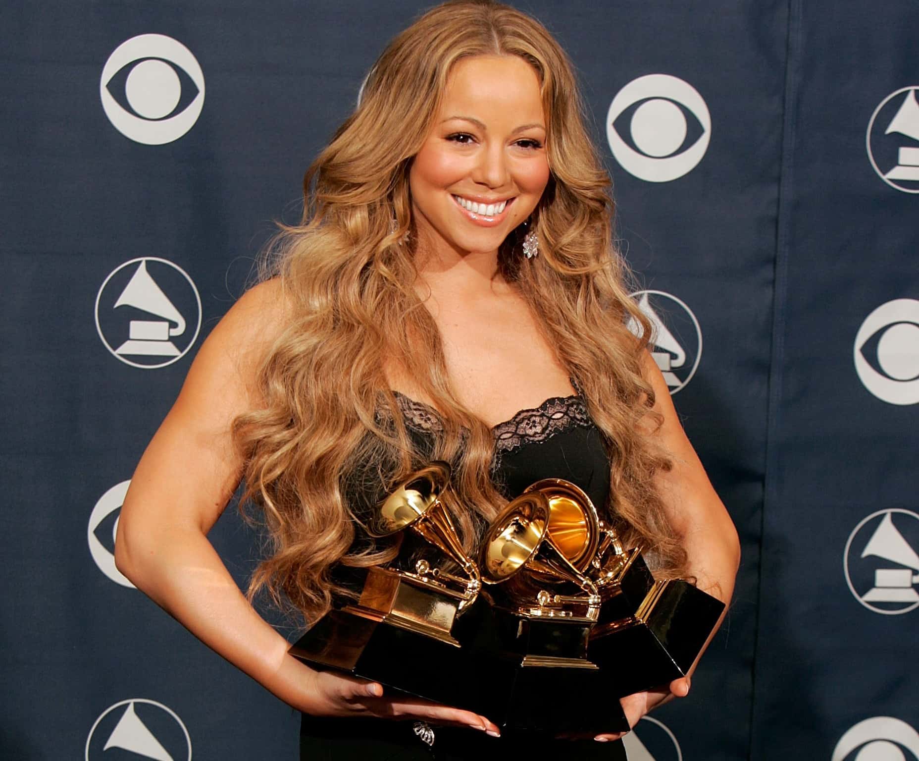 Singer Mariah Careyat the 48th Annual Grammy Awards