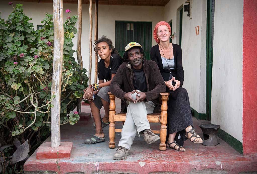 Rastafarian Community Living On Land Donated By Haile Selassie