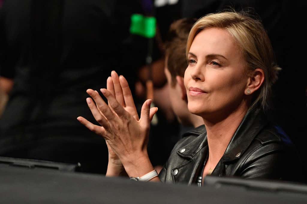 Charlize Theron in attendance during the UFC 209 event