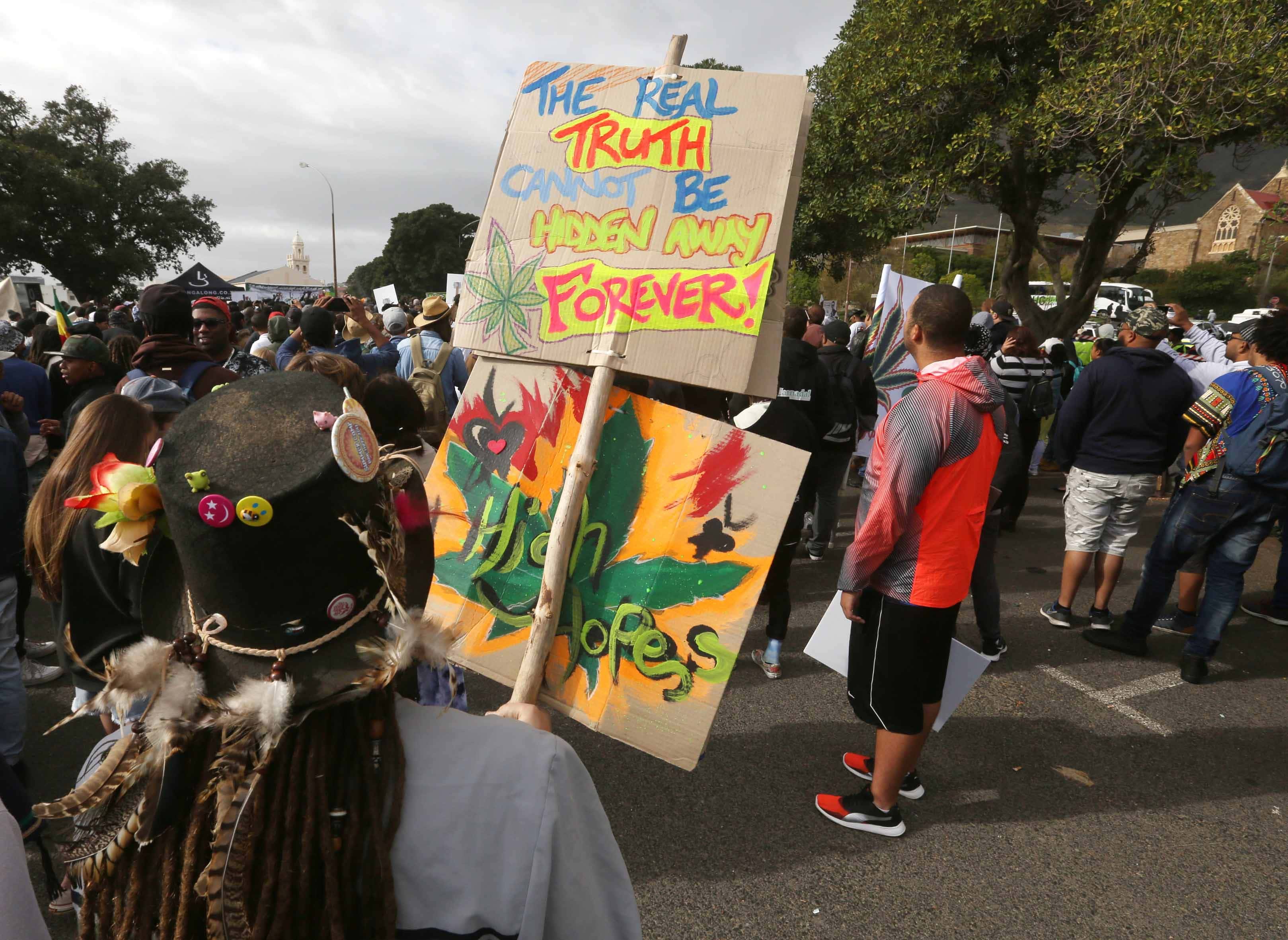 The 2017 annual Cape Town Cannabis March.
