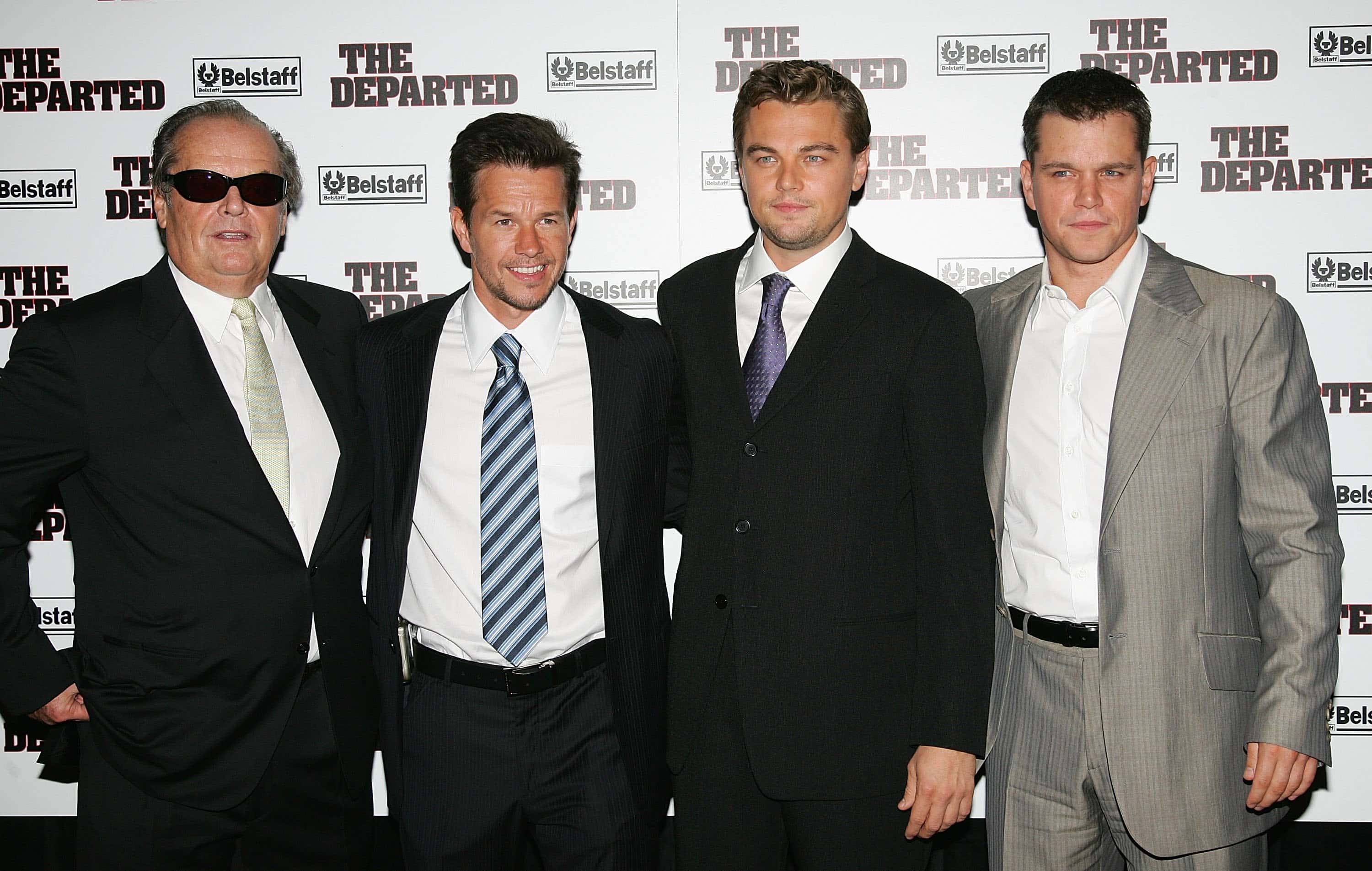 Jack Nicholson, Mark Wahlberg, Leonardo DiCaprio and Matt Damon attend the Warner Bros. Pictures premiere of 