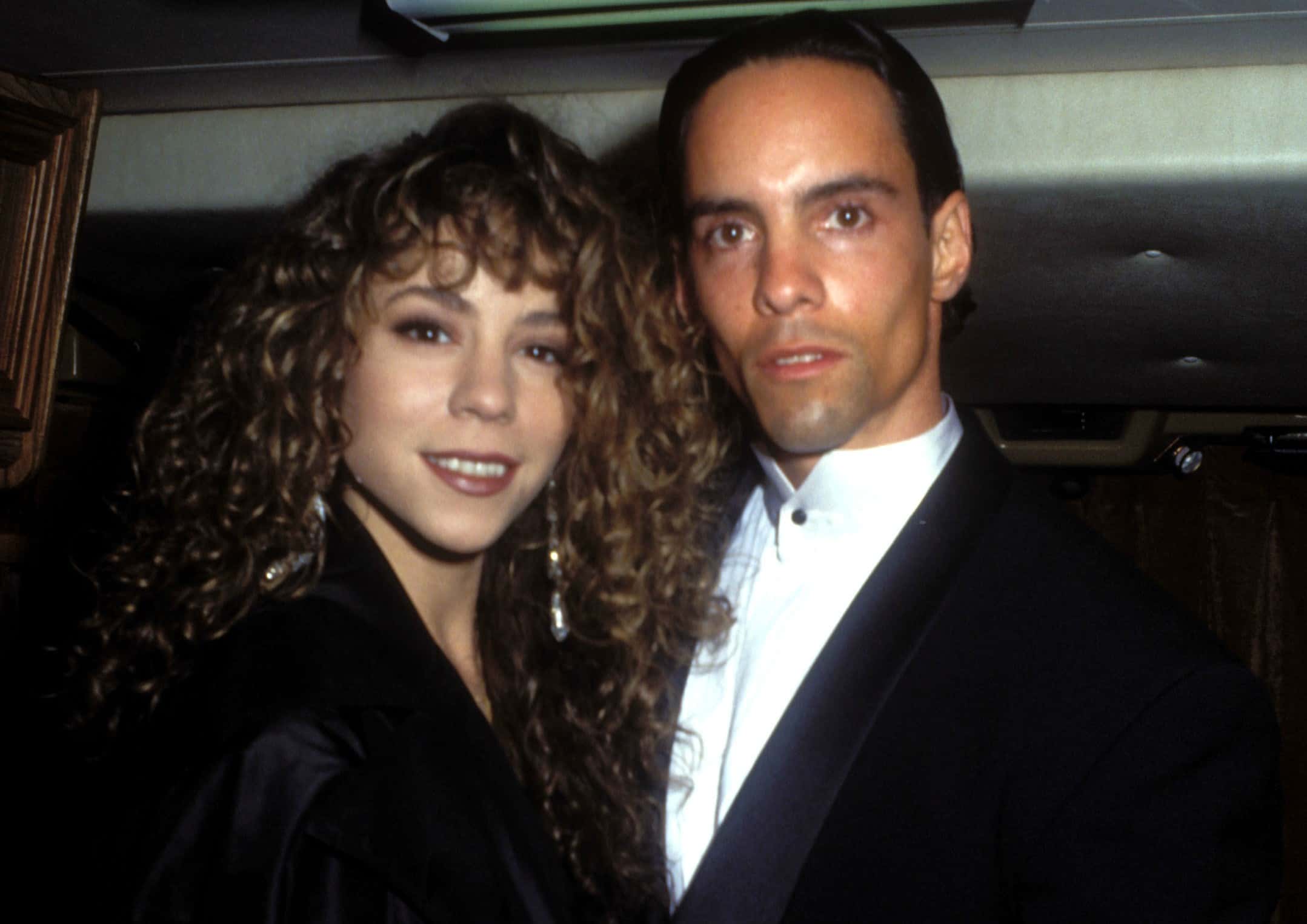 Mariah Carey in a black top