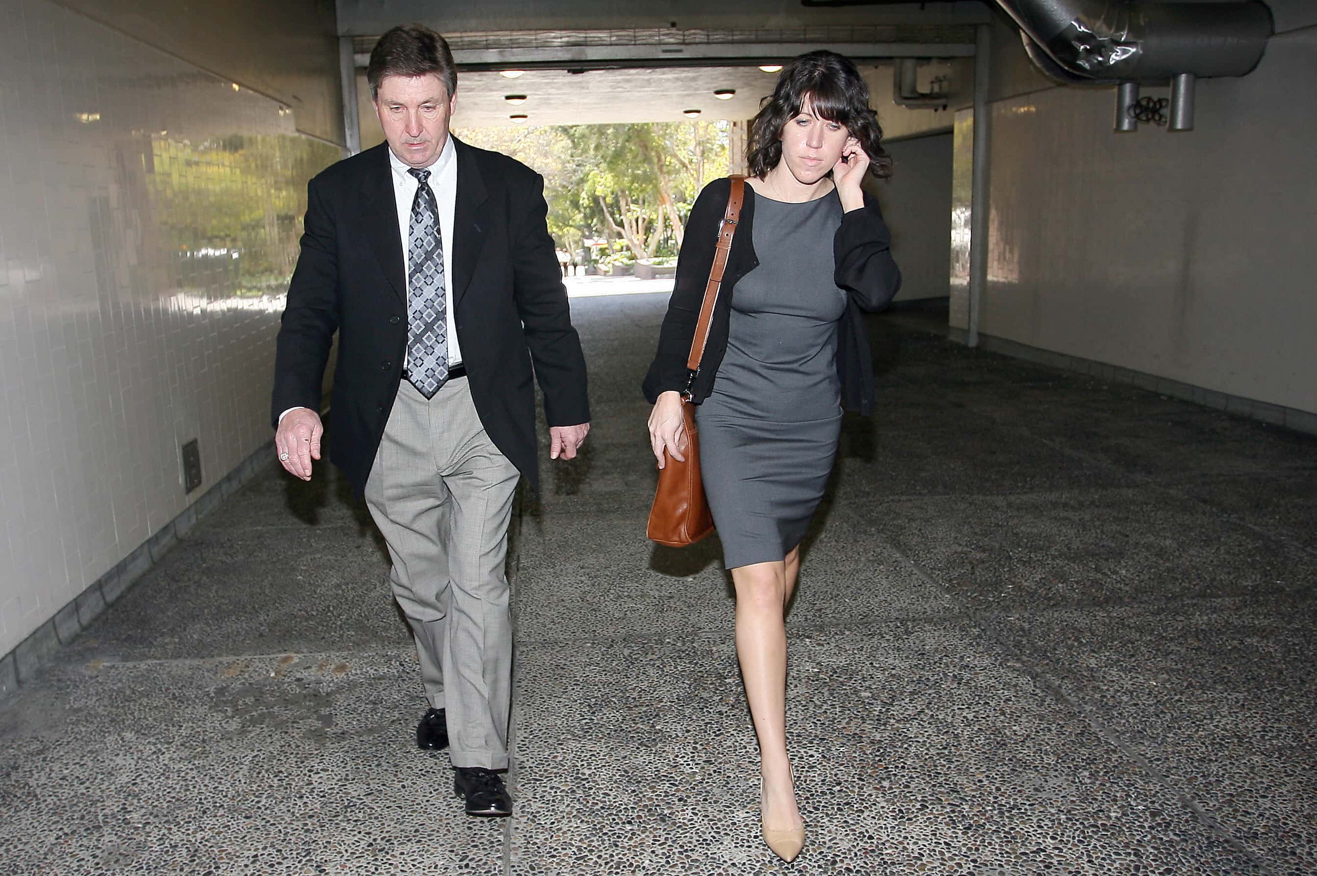 Britney Spears' father, Jamie Spears leaving the Los Angeles County Superior courthouse.