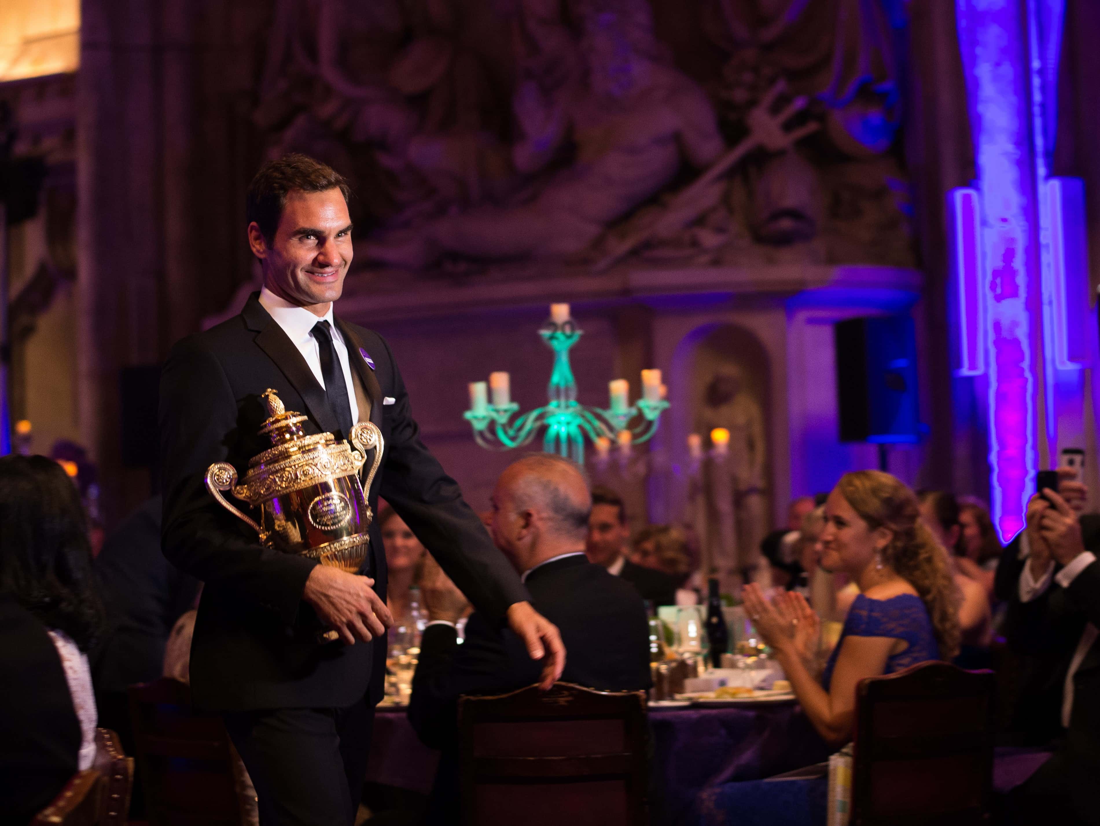 Roger Federer attends the Wimbledon Winners Dinner 2017 