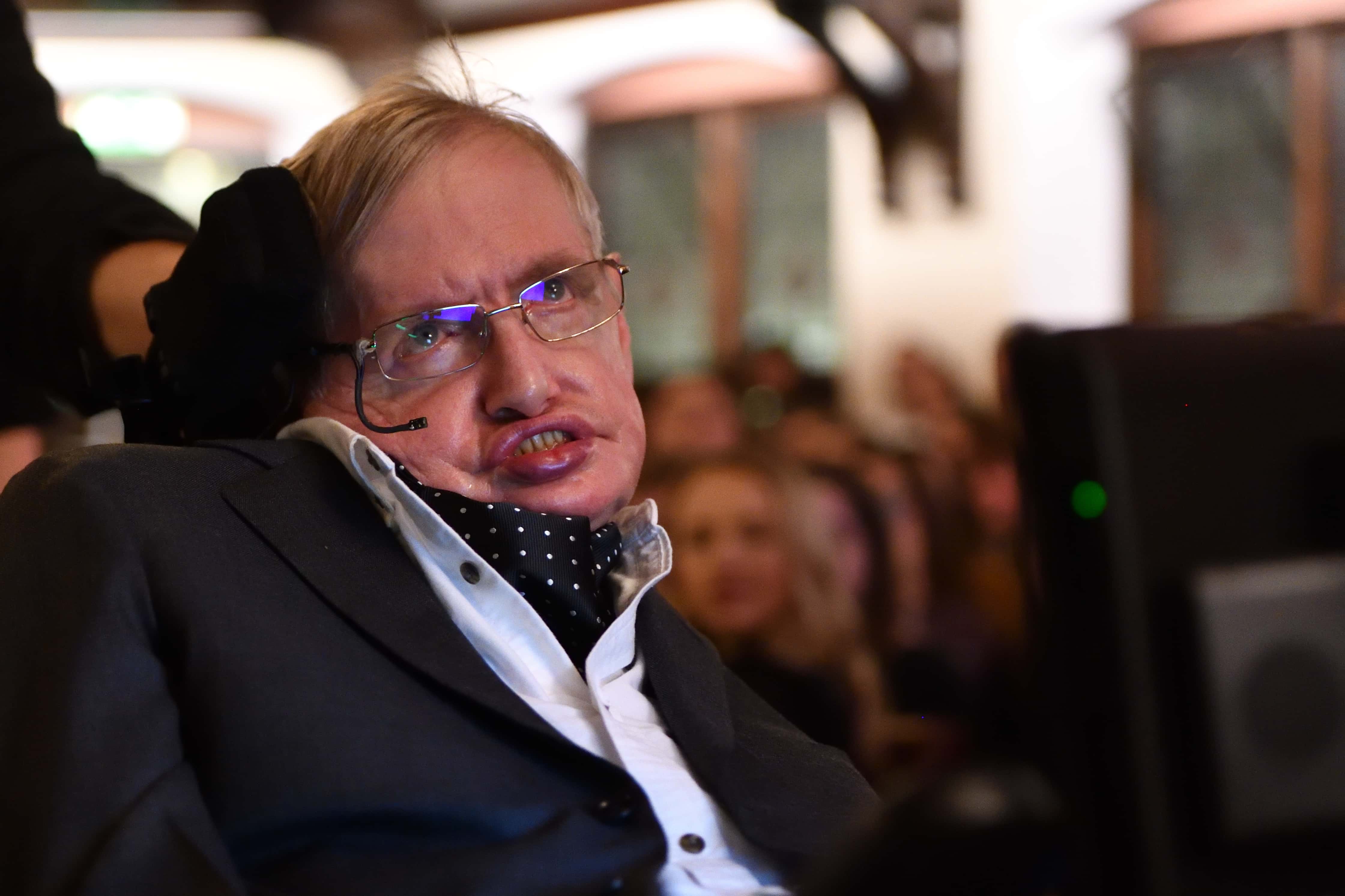 Stephen Hawking Addresses The Cambridge Union