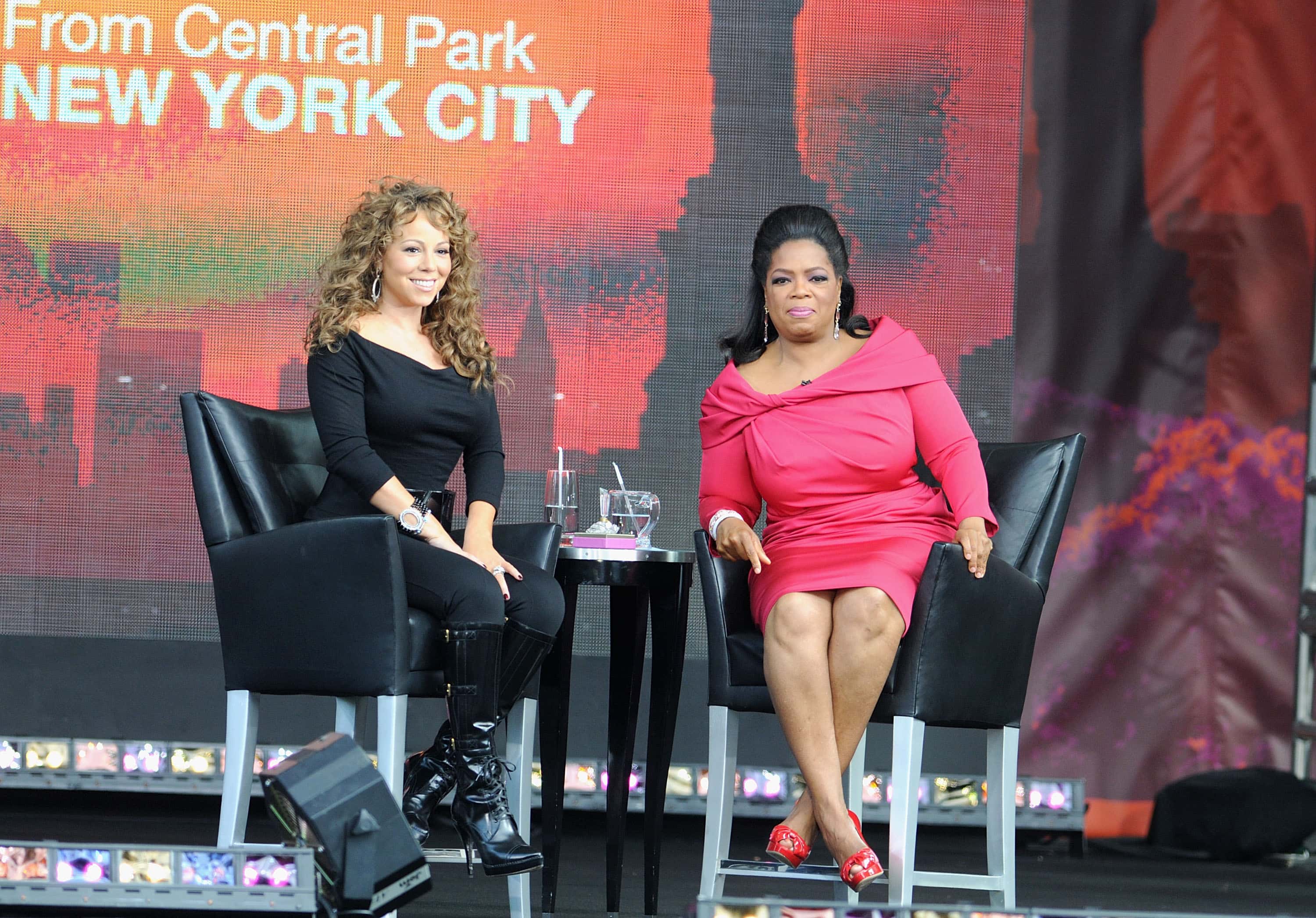 Mariah Carey and Oprah Winfrey attend 'The Oprah Winfrey Show