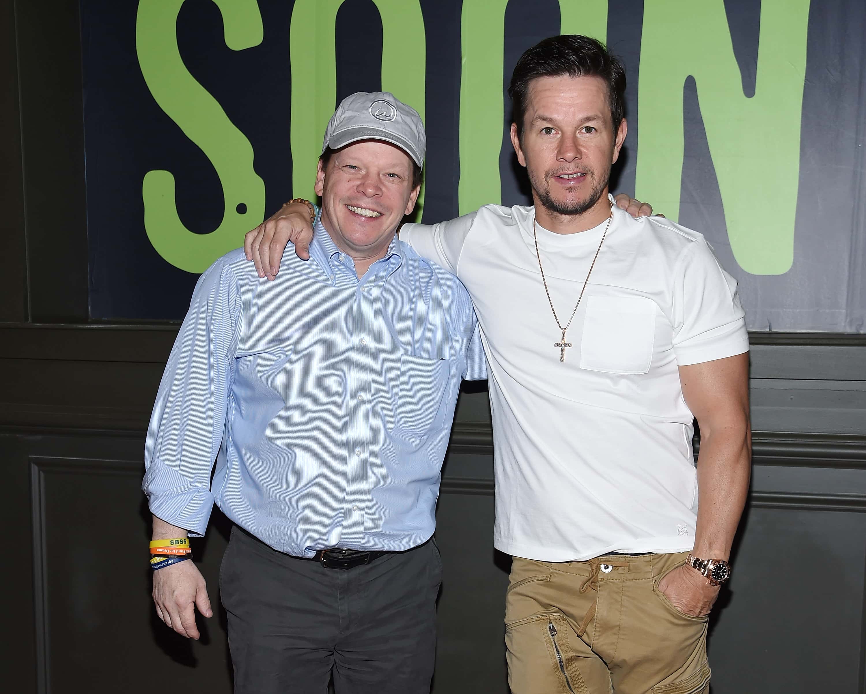Paul Wahlberg and Mark Wahlberg attend the Ocean Resort Casino