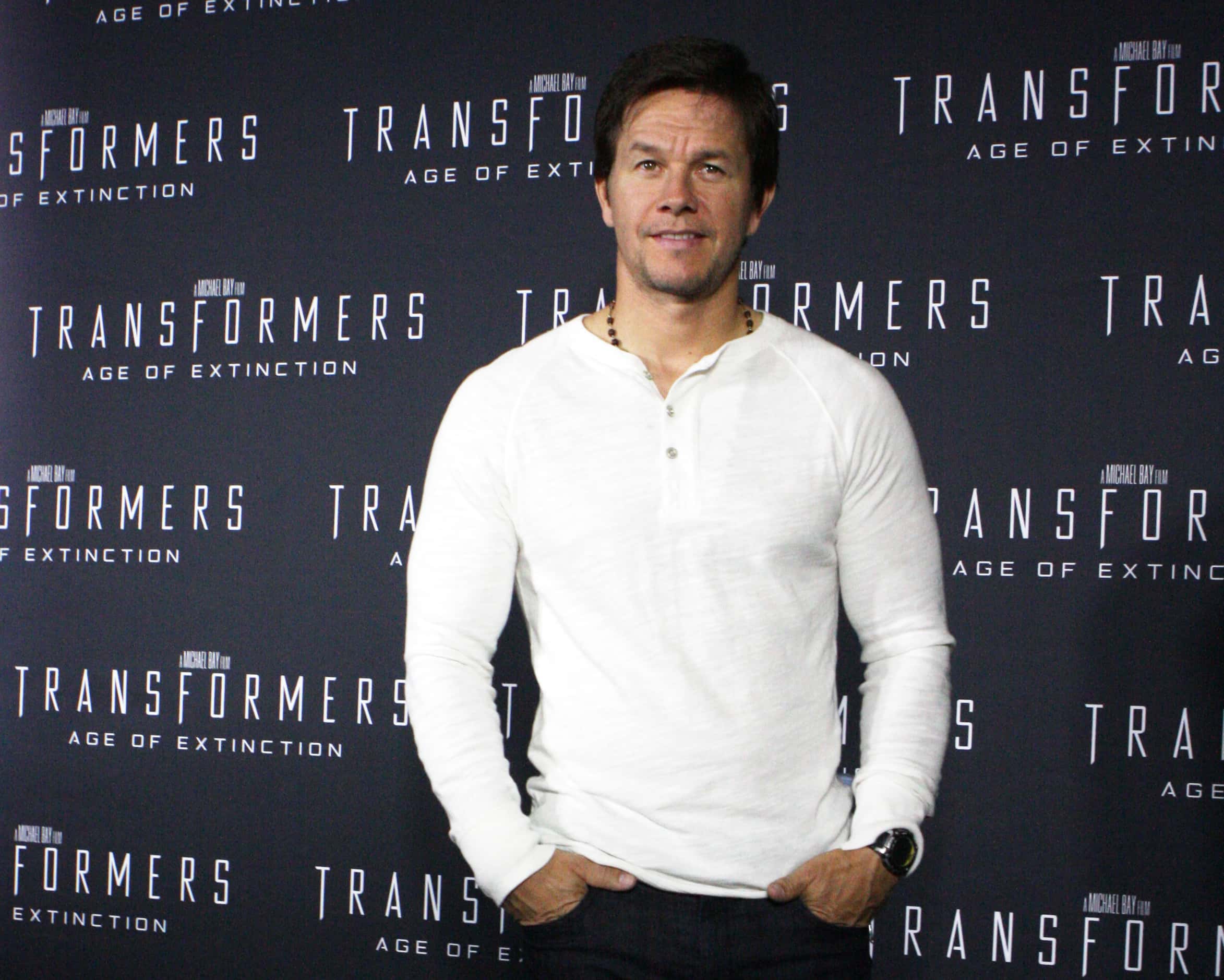 Wahlberg at the Australian premiere of "Transformers: Age of Extinction"