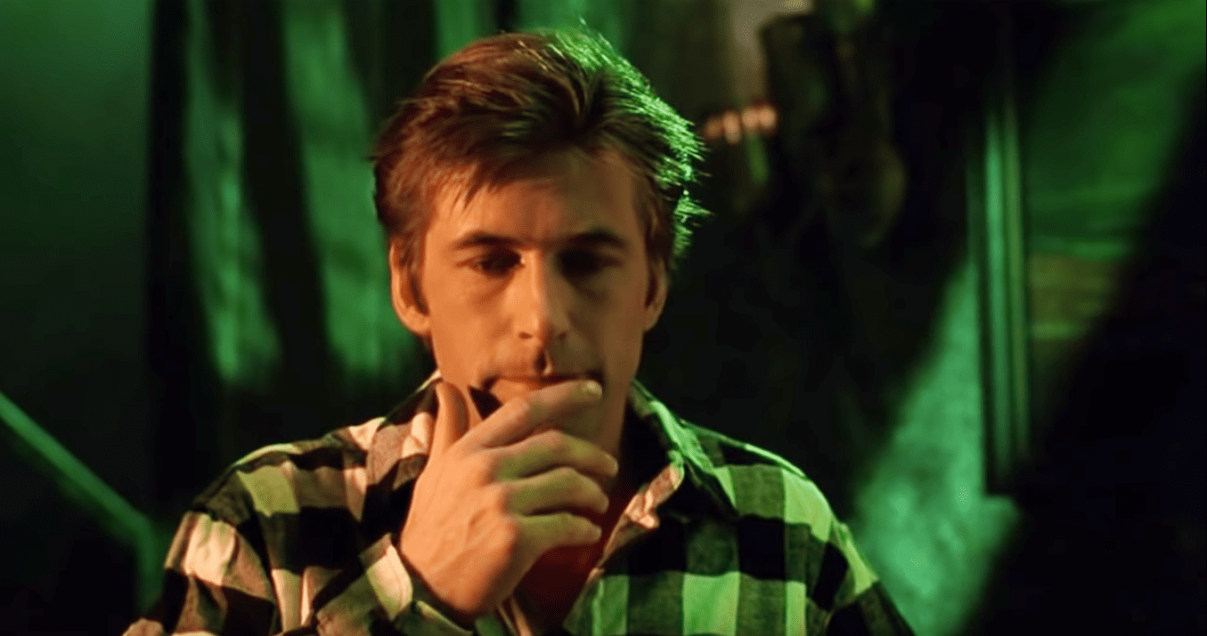 A visually captivating still taken from a pivotal moment in the film Beetlejuice (1988)