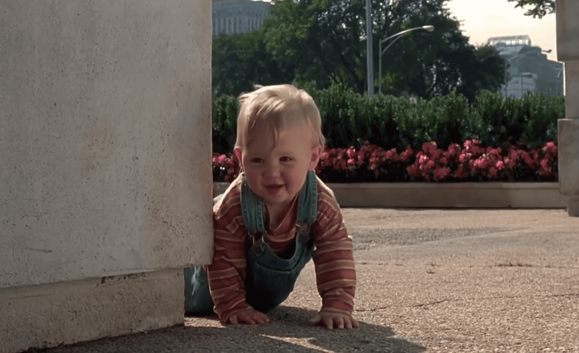 A screenshot of the movie Baby's Day Out