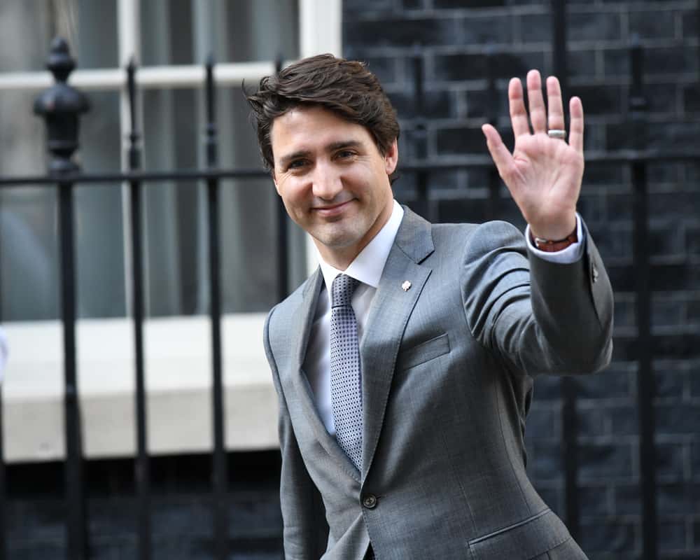 Prime Minister Trudeau of Canada at 10 Downing Street.