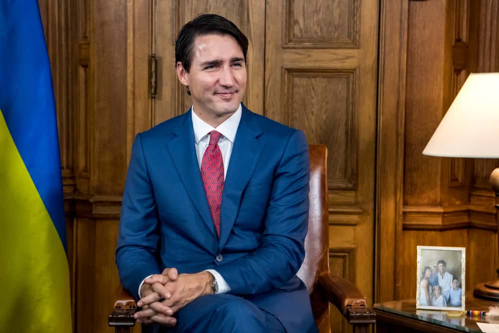 Prime Minister of Canada Justin Trudeau at his residence