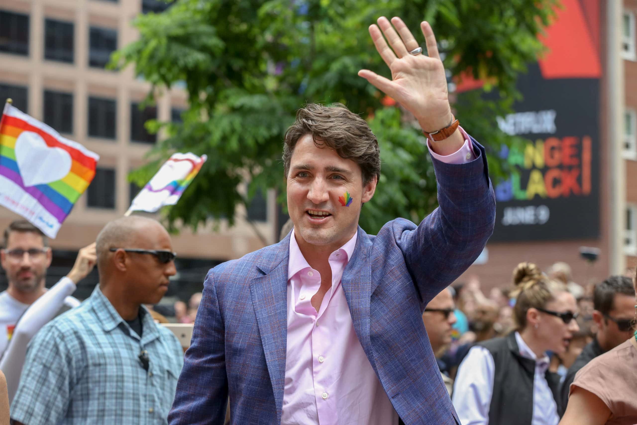 Canadian Prime Minister Justin Trudeau at 2017 Toronto Pride Parade