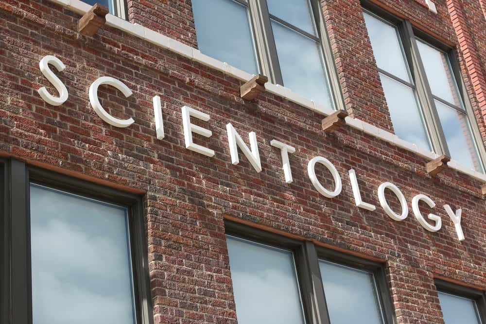 A close up picture of the Scientology Sign