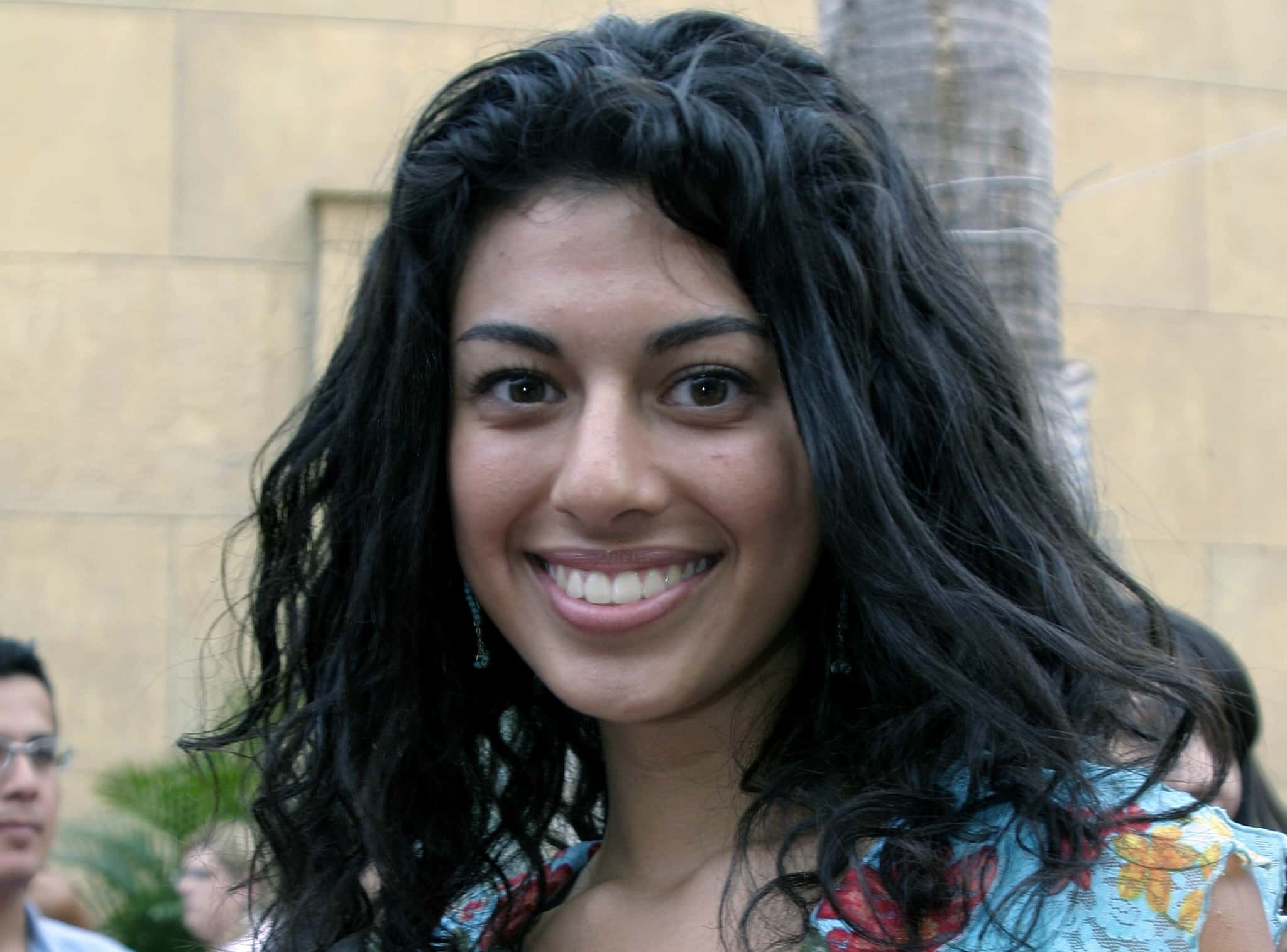 Yolanda Pecoraro in a colorful top