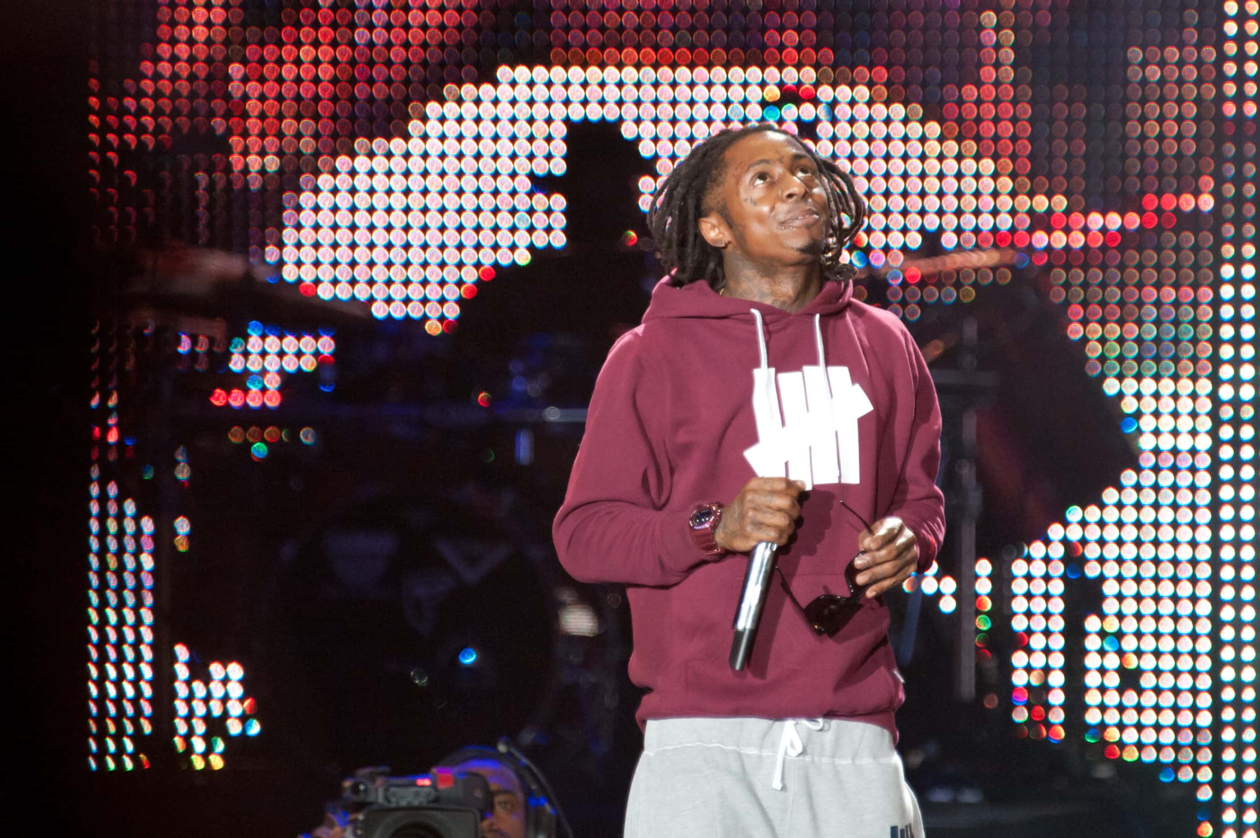 Lil Wayne performs at Sleep Train Amphitheater