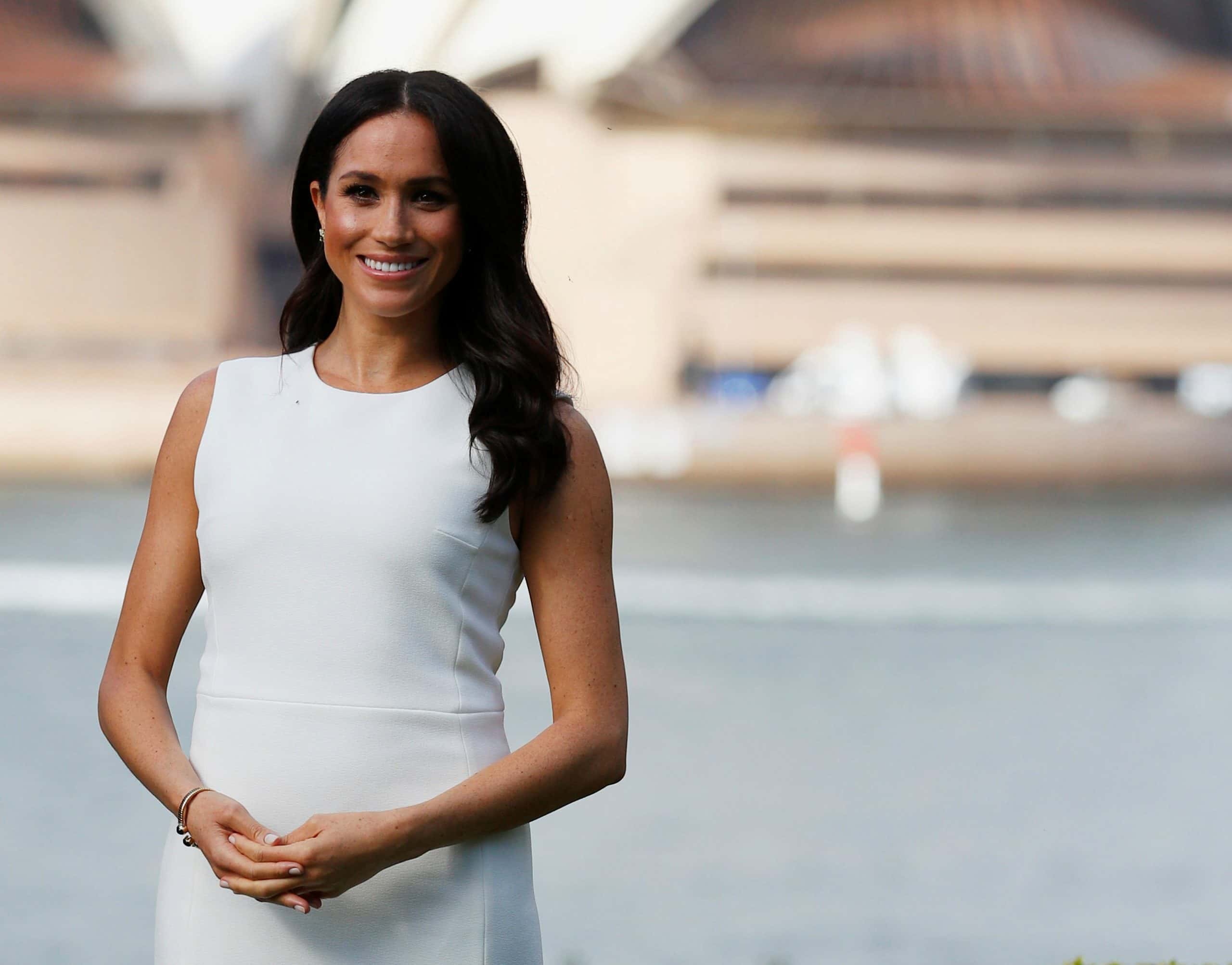 Meghan, Duchess of Sussex poses