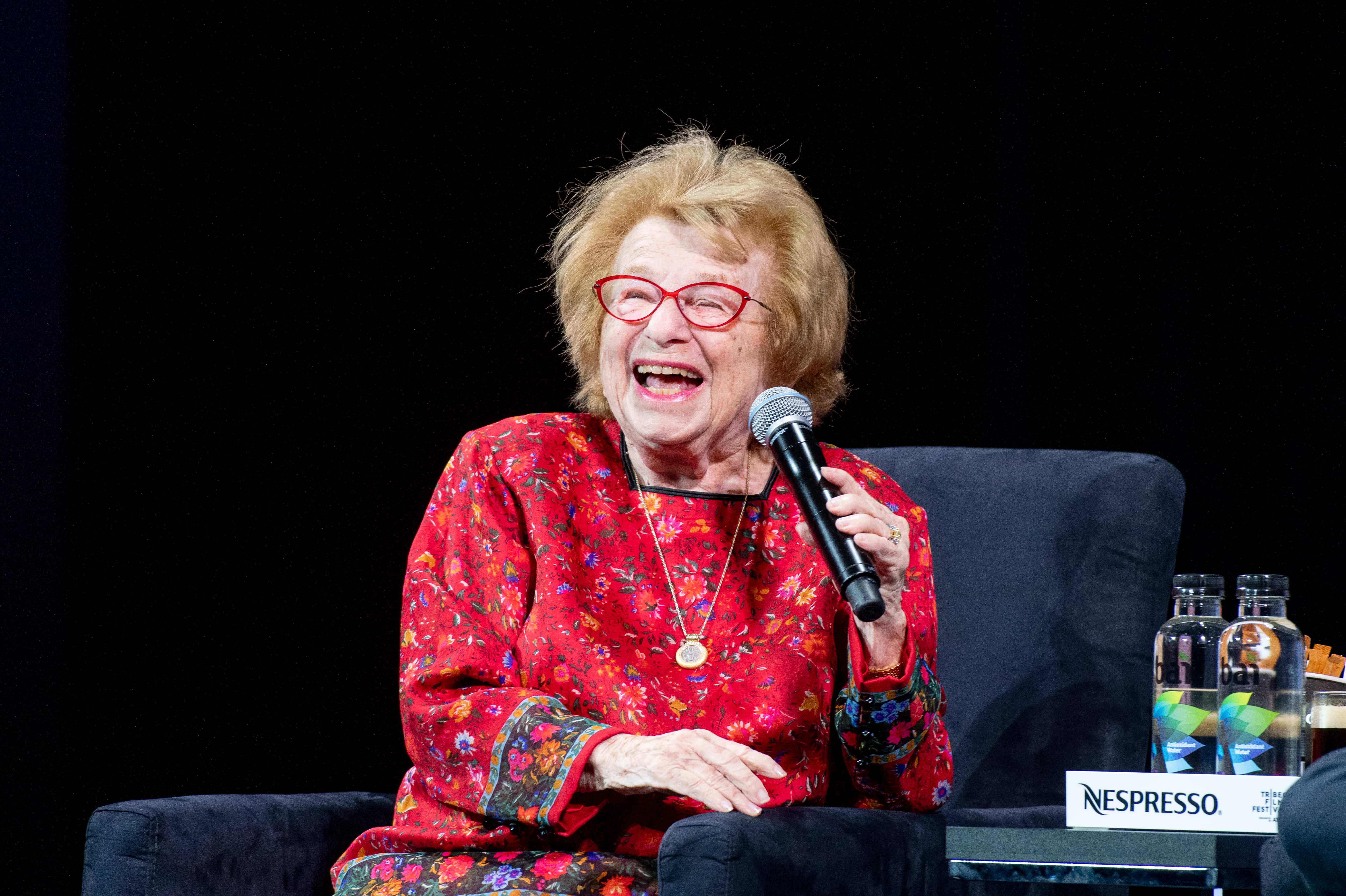 Dr. Ruth discusses "Ask Dr Ruth" during the Q&A section of the screening at the 2019 Tribeca Film Festiva