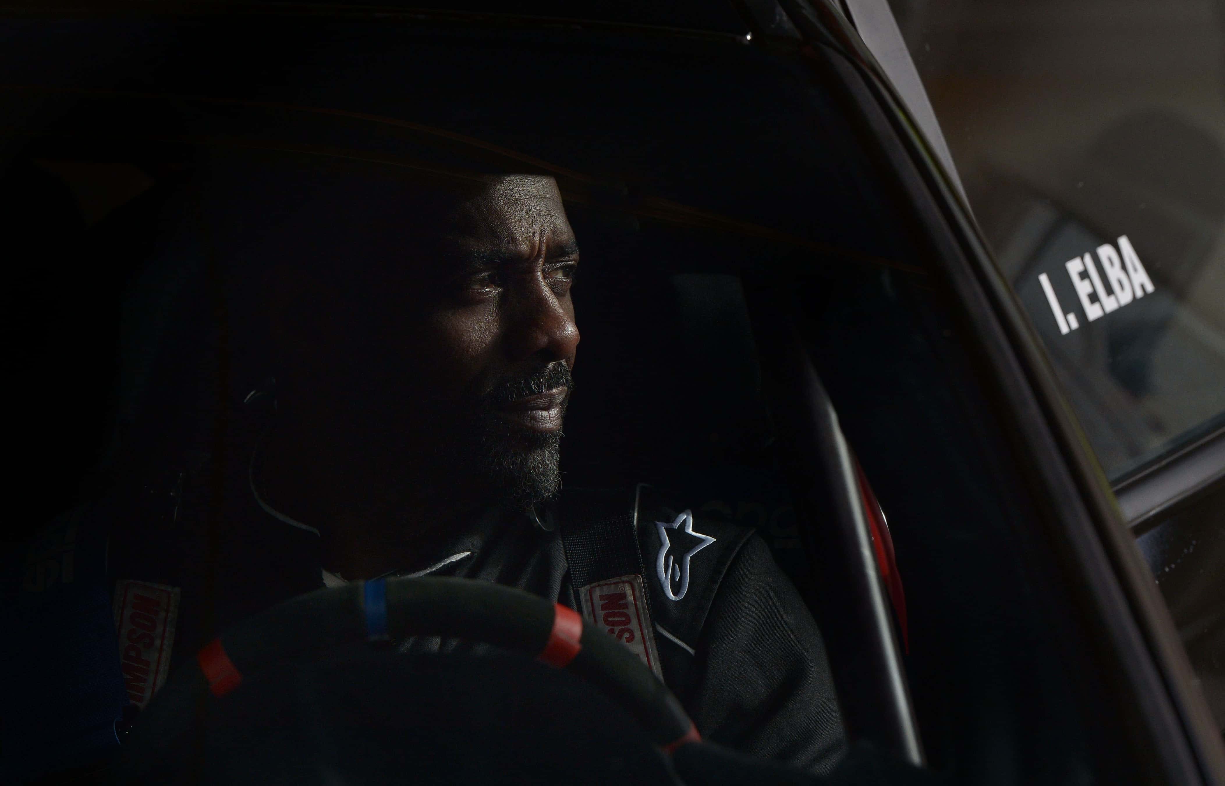 Idris Elba takes part in the ERC Circuit of Ireland Rally Test Session on February 19, 2015 