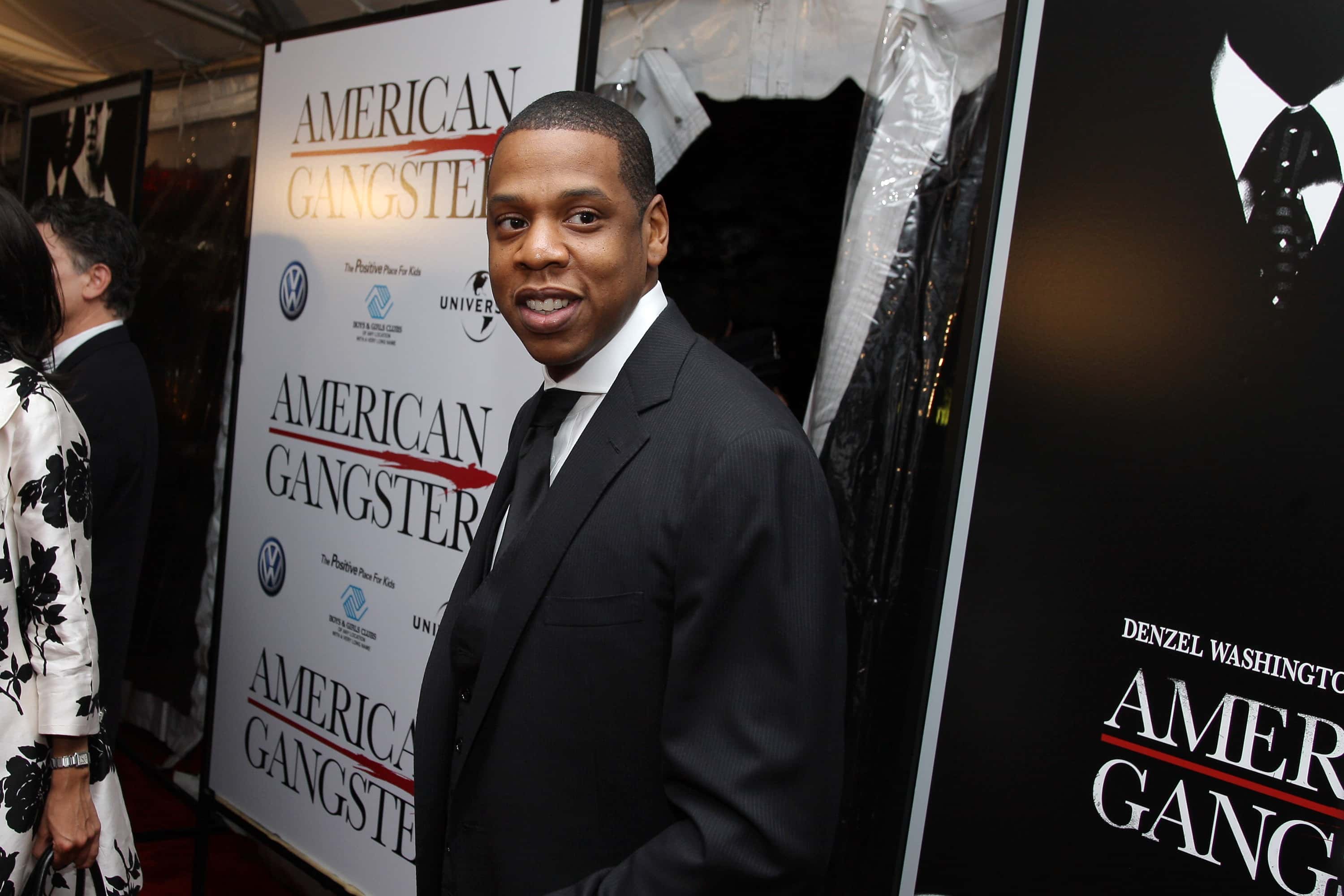 Rapper Jay Z attends the world premiere of American Gangster