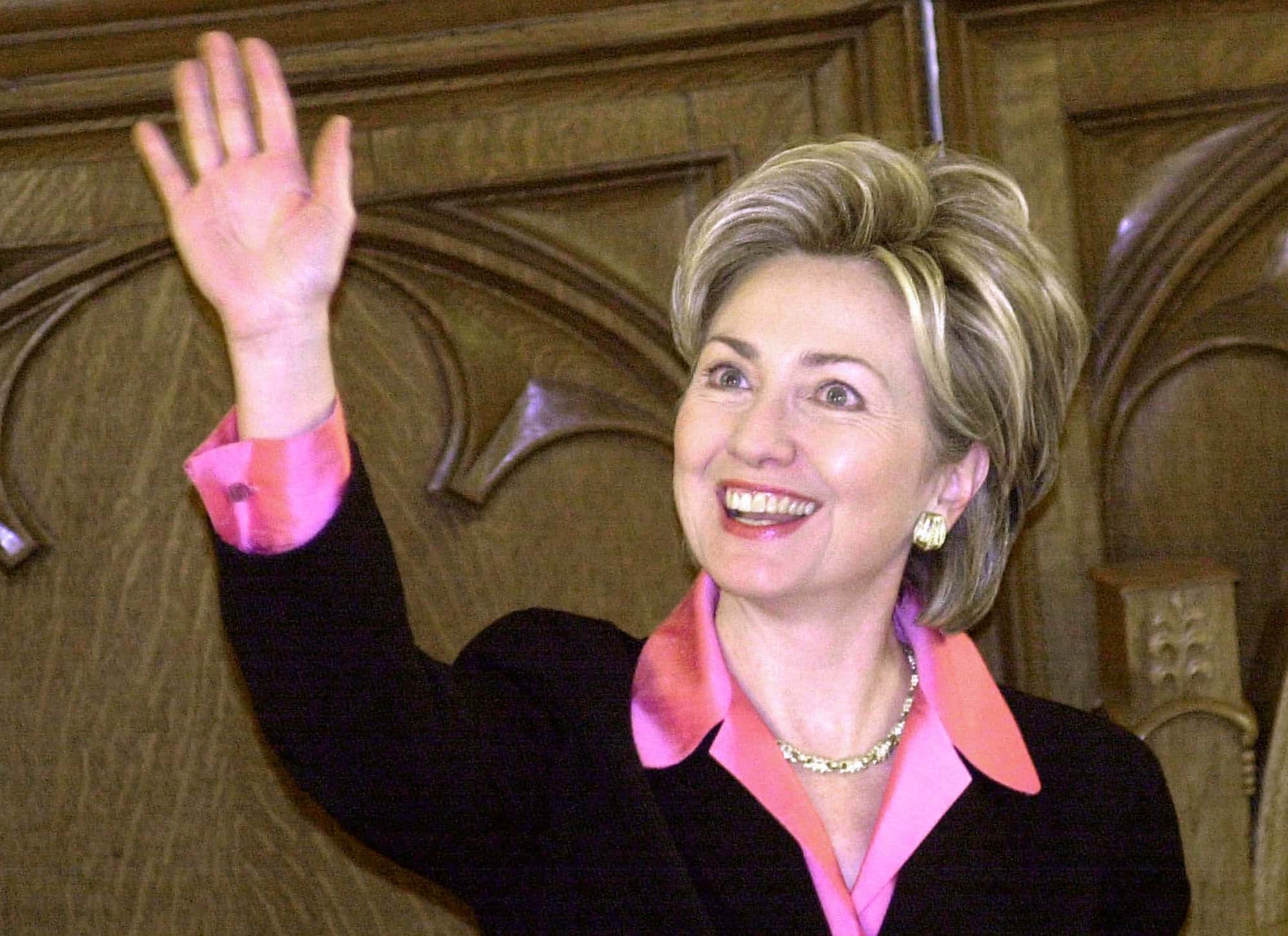 First lady Hillary Rodham Clinton addresses the congregation