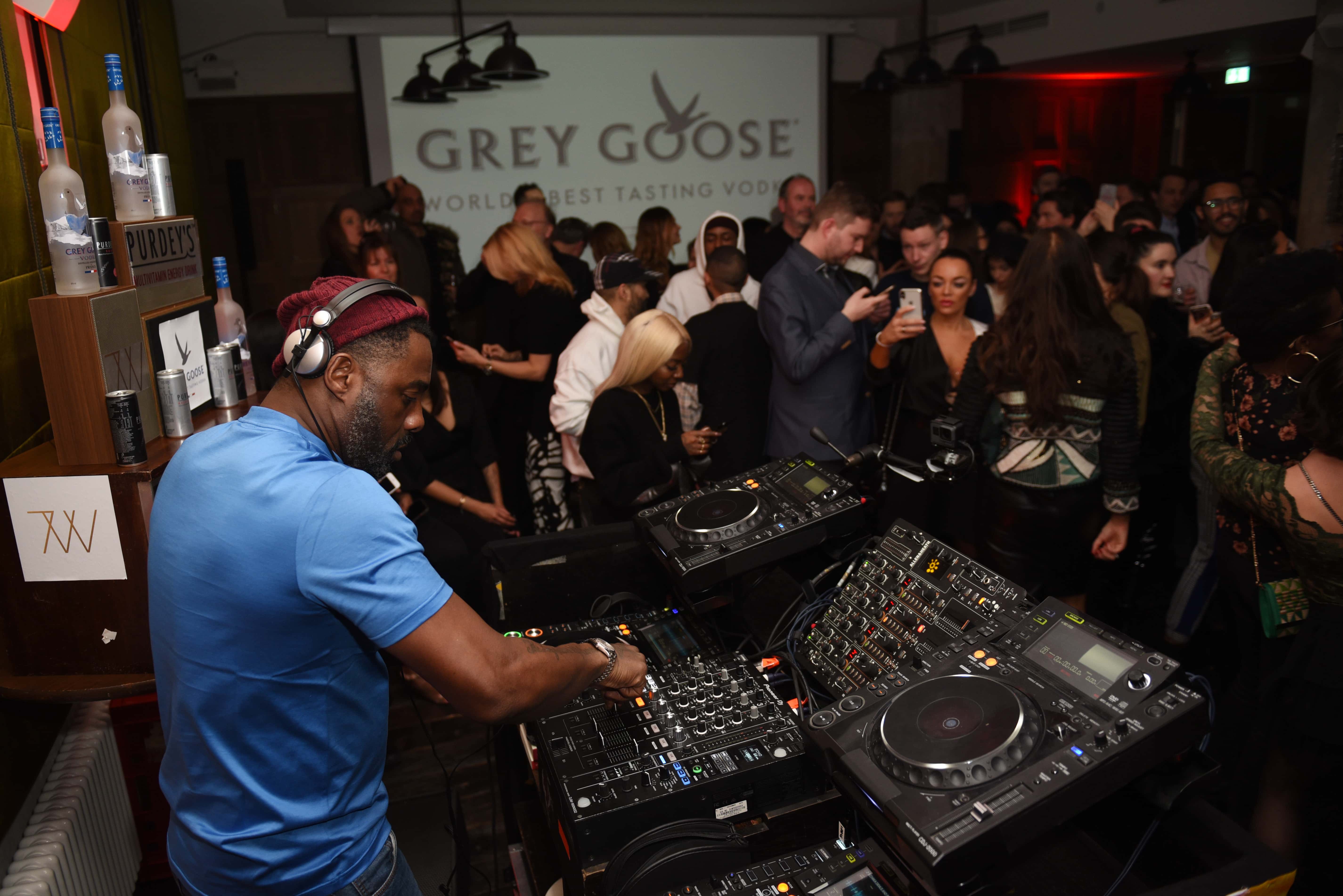 Idris Elba performs during the Grey Goose after-party