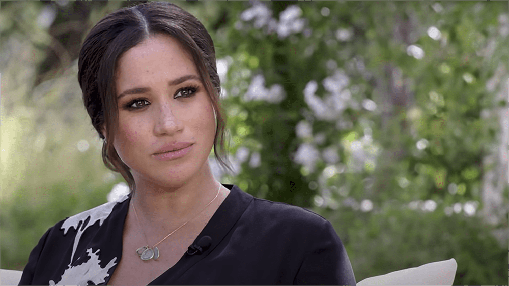 Screenshot from Oprah With Meghan And Harry: A CBS Primetime Special