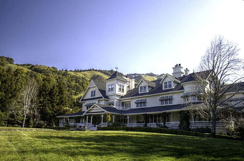 The main house at Skywalker Ranch where George Lucas works
