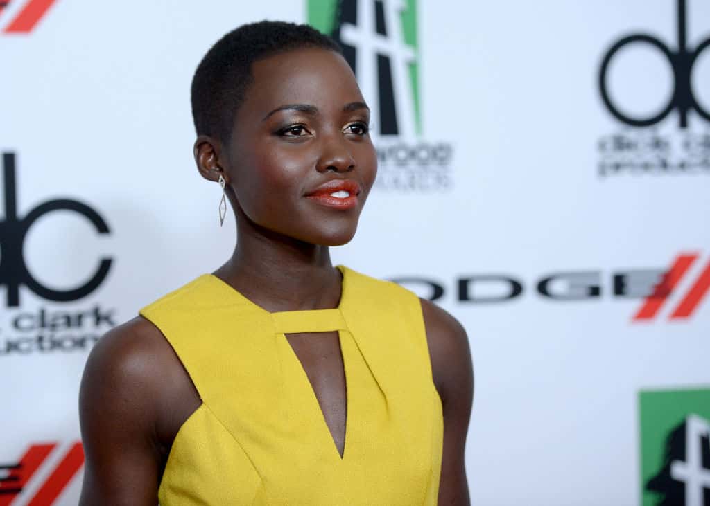 Actress Lupita Nyong'o arrives at the 17th annual Hollywood Film Awards