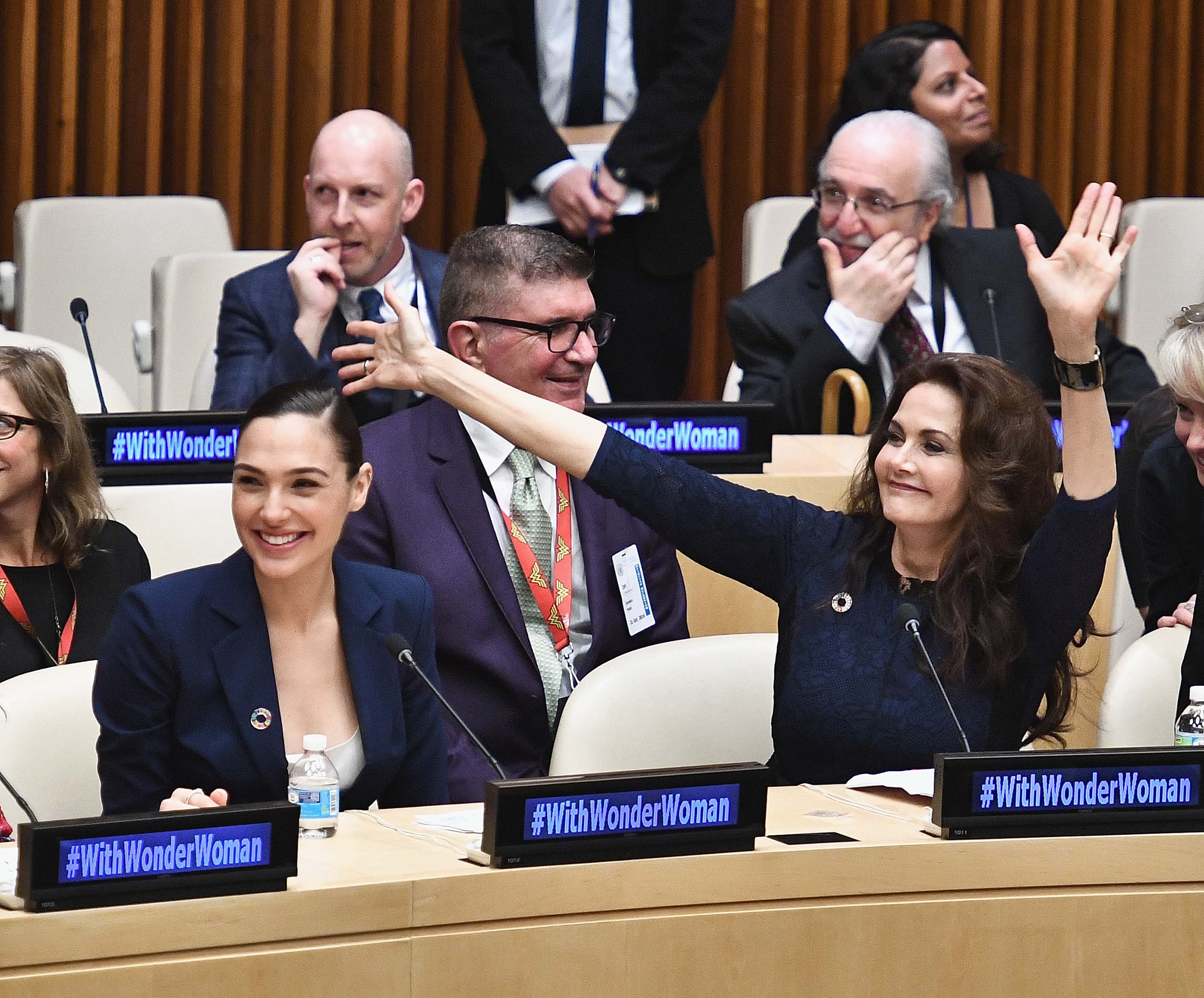 Gal Gadot and Lynda Carter