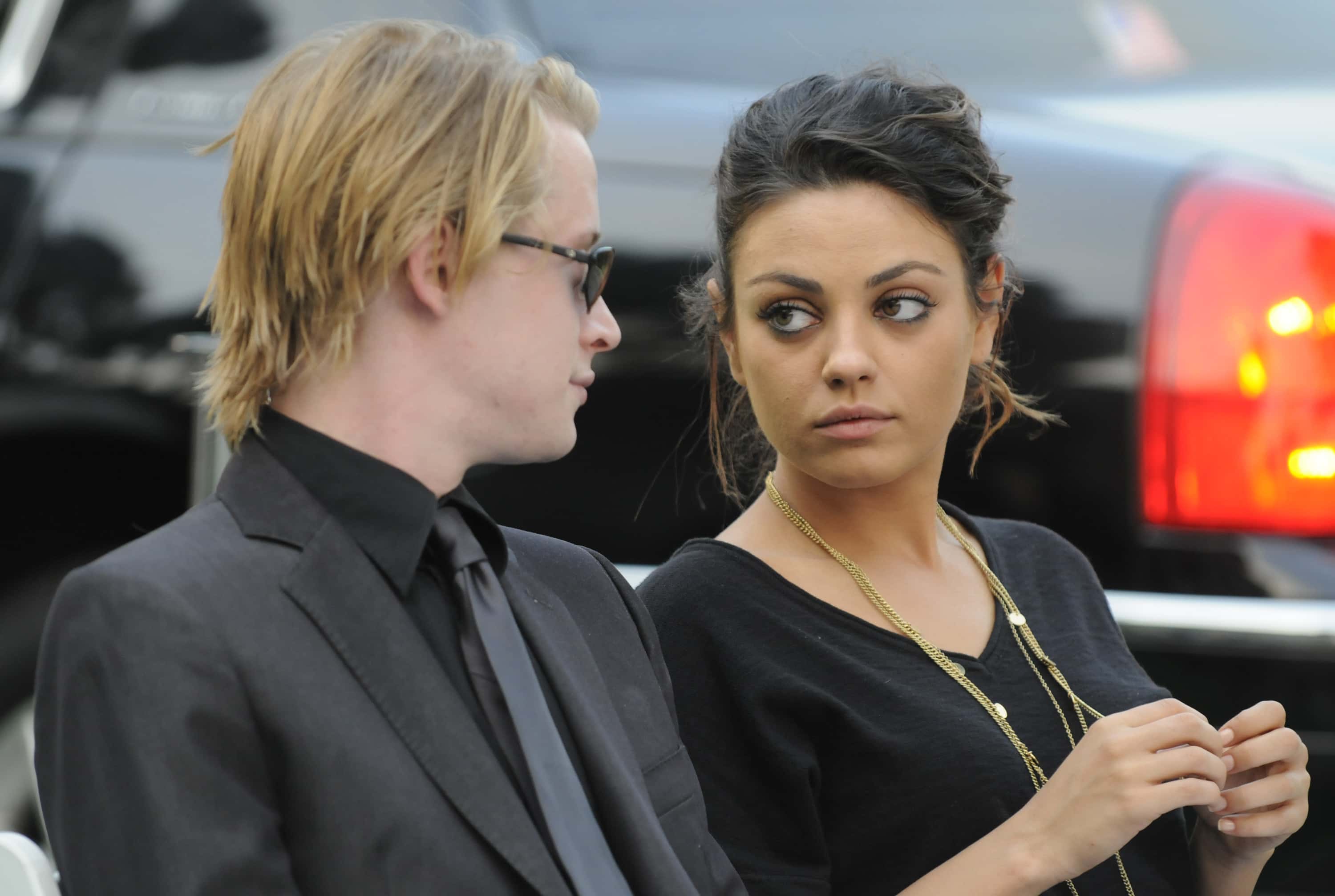 Mila Kunis at Michael Jackson Funeral