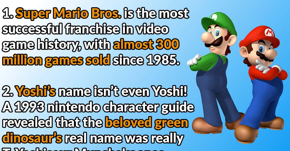 6 Fun Facts You Probably Didn't Know About Super Mario