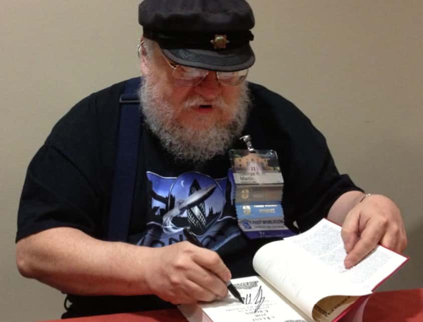 George R. R. Martin signing at LoneStarCon3