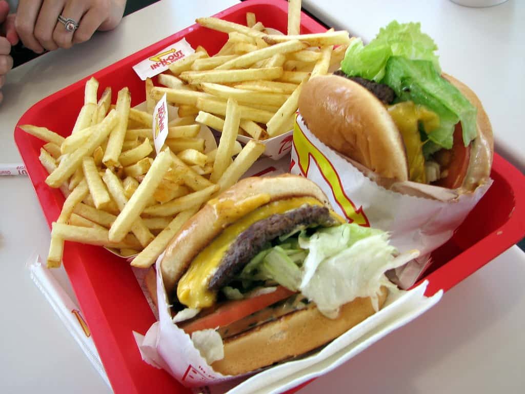 In 'N Out Burgers and French fries