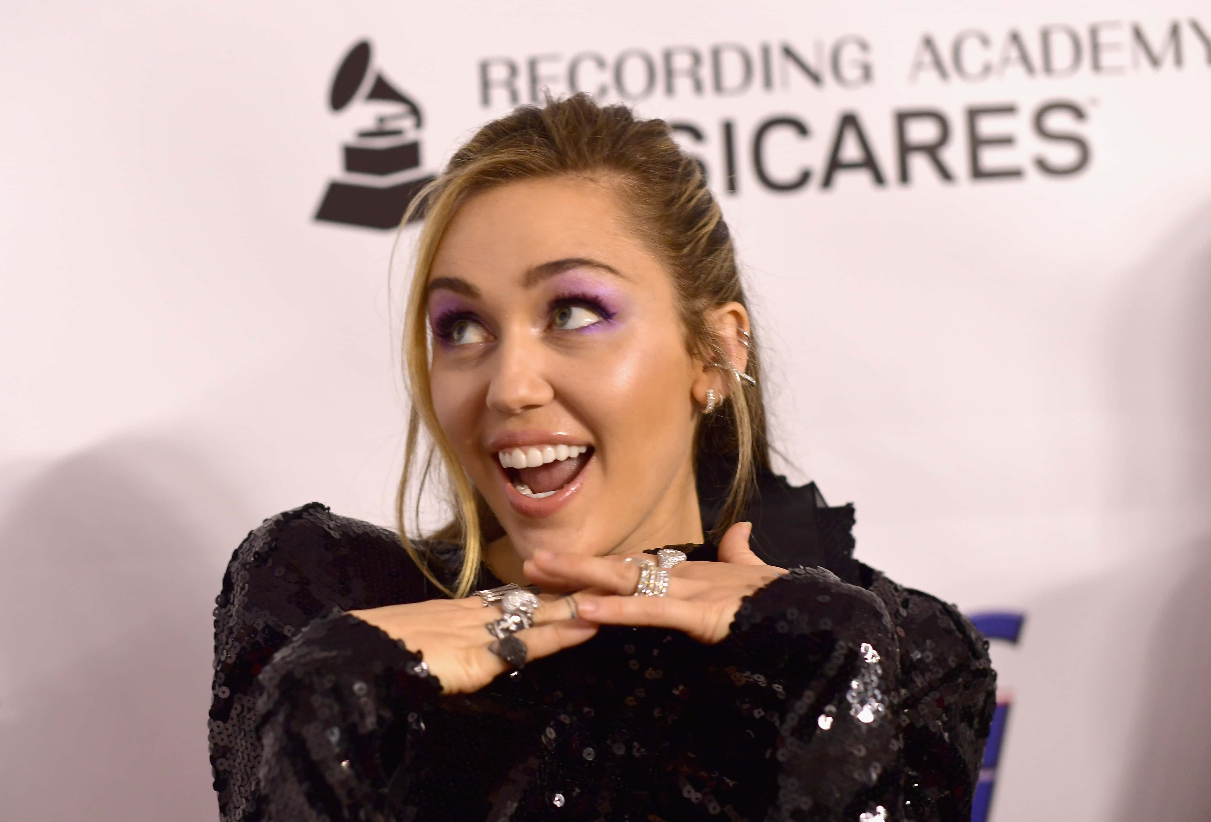 Miley Cyrus attends MusiCares Person of the Year honoring Dolly Parton