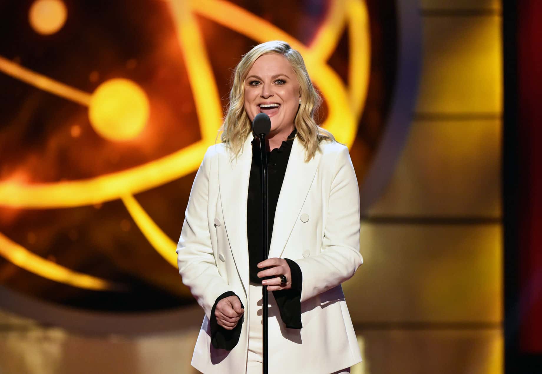 Amy Poehler speaks onstage at the 46th annual Daytime Emmy Awards