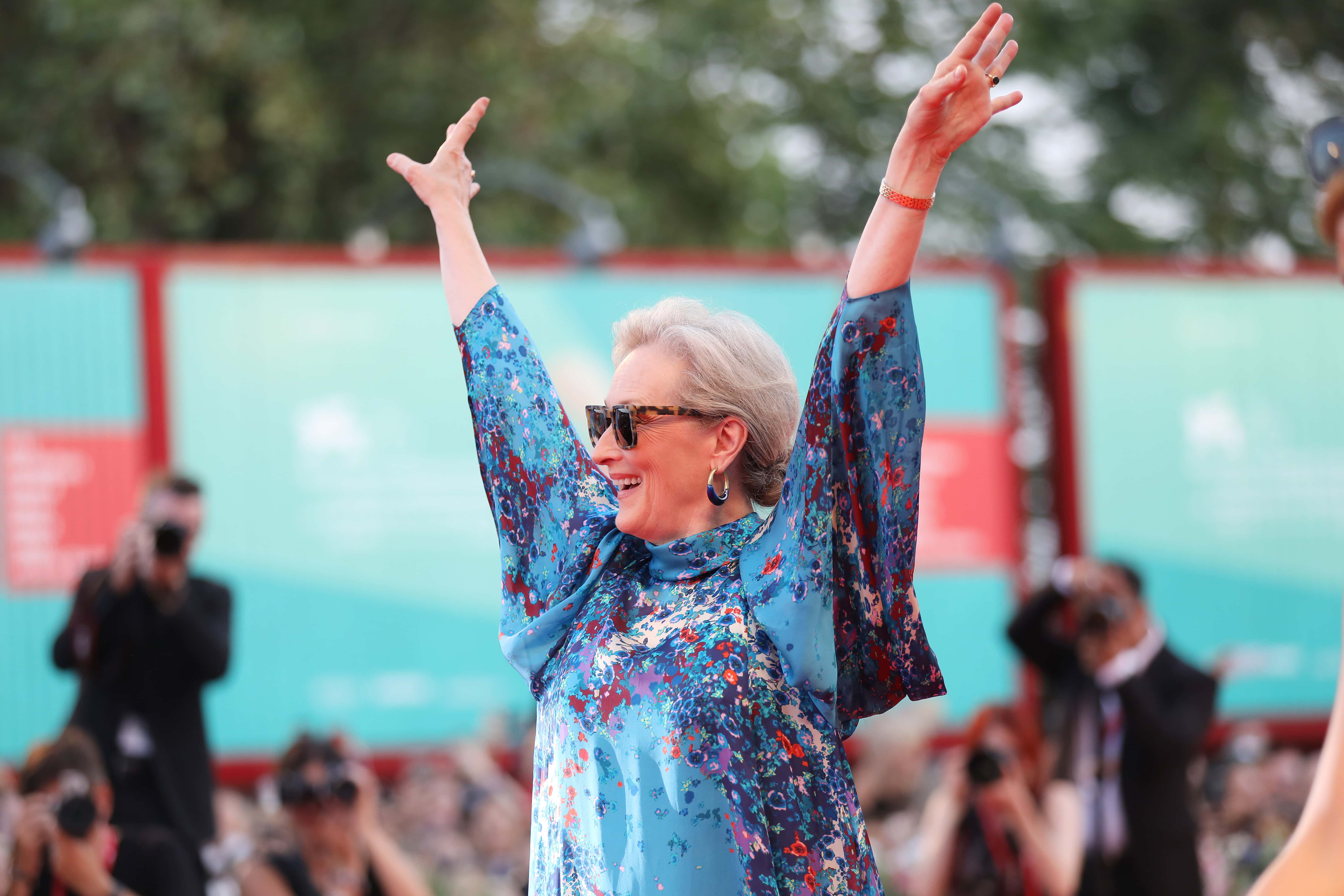 Meryl Streep walks the red carpet ahead of the "The Laundromat" screening