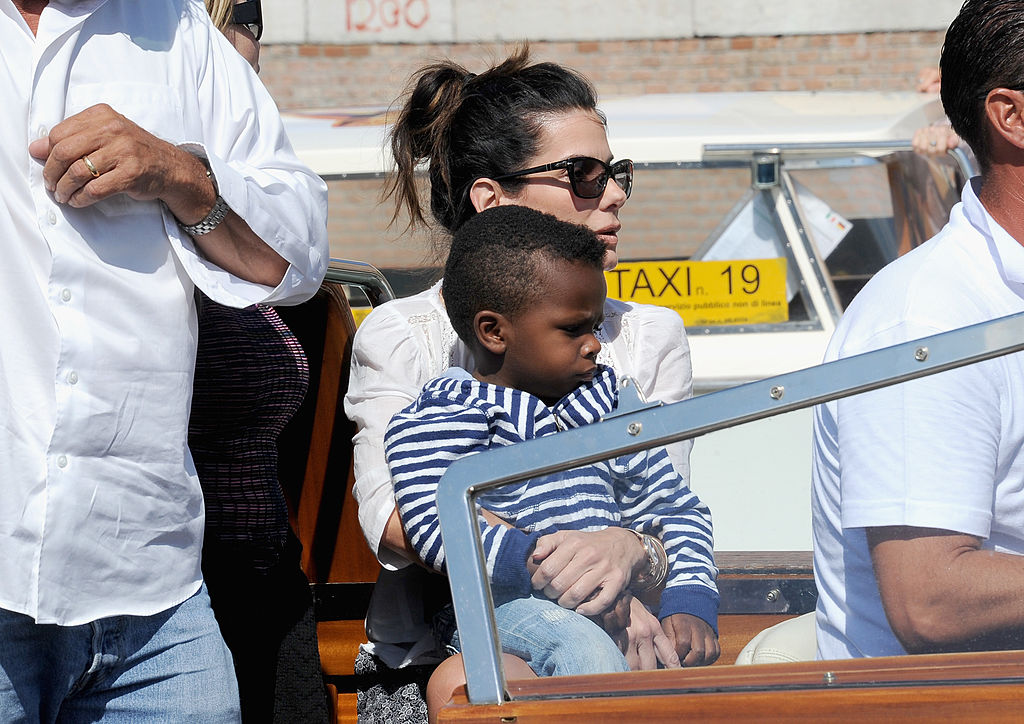 Sandra Bullock and son