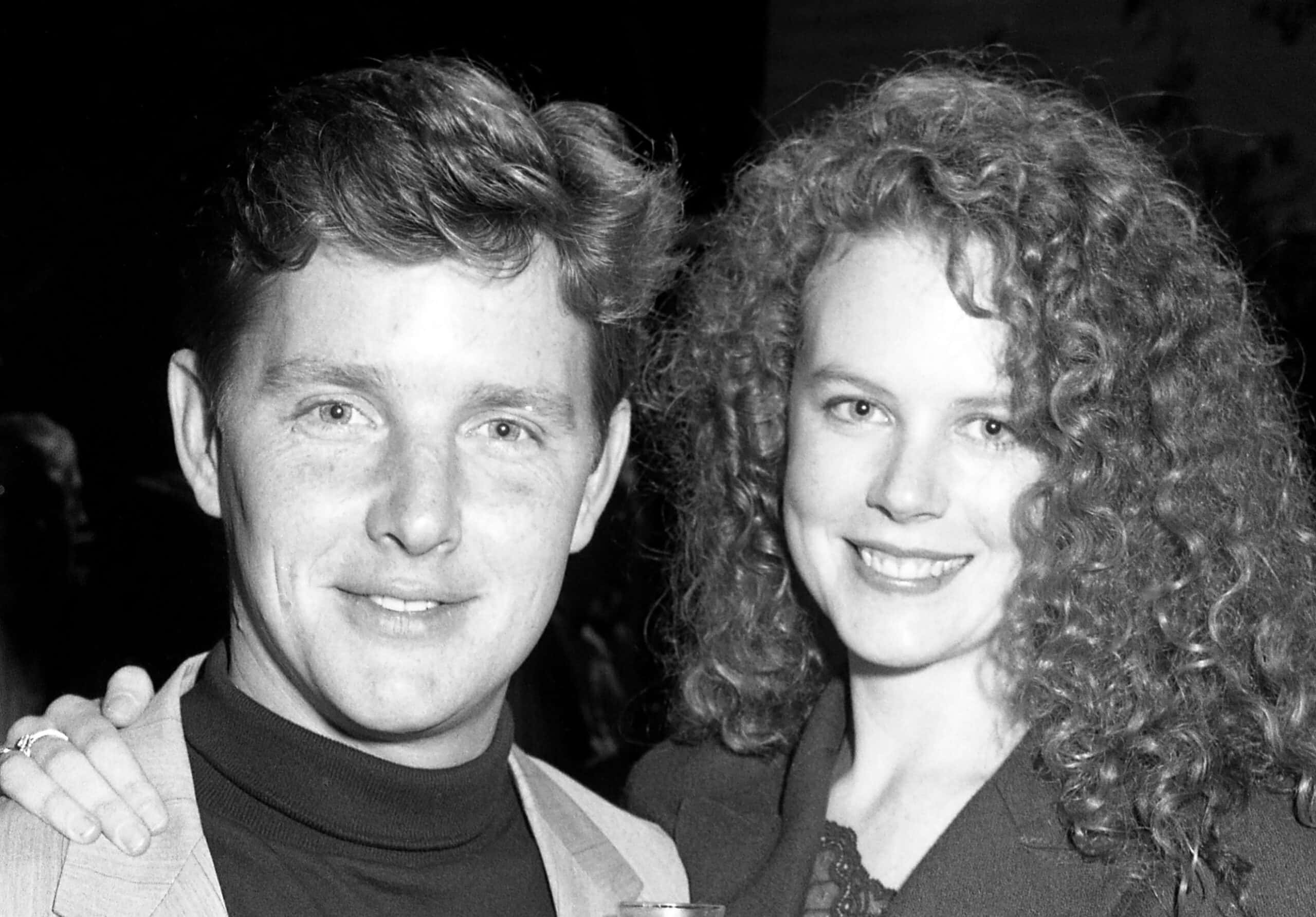 Nicole Kidman & Tom Burlinson - black and white