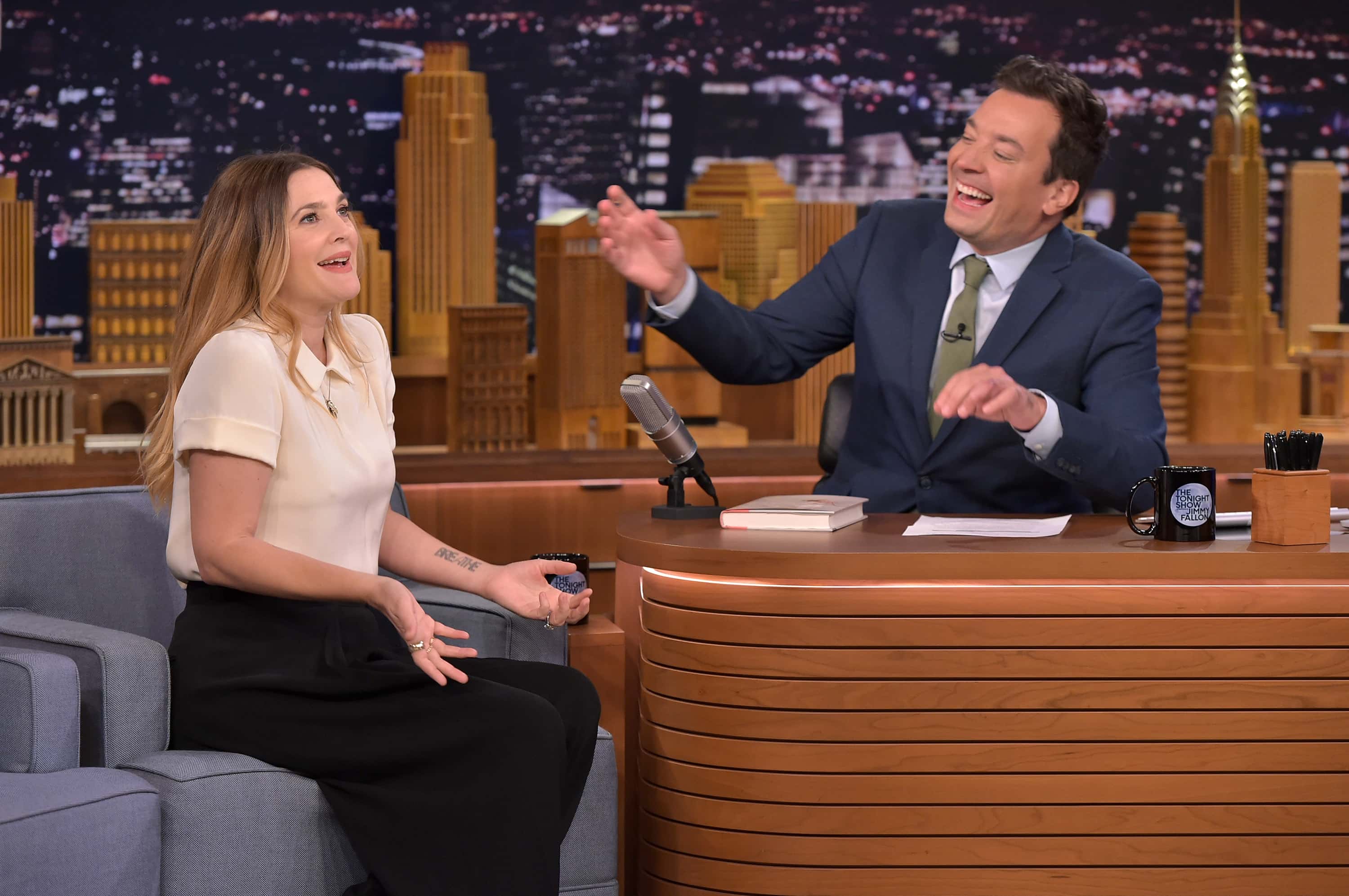 Drew Barrymore Visits 'The Tonight Show Starring Jimmy Fallon'