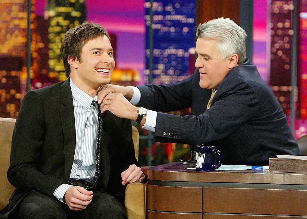 Comedian Jimmy Fallon on "The Tonight Show with Jay Leno.