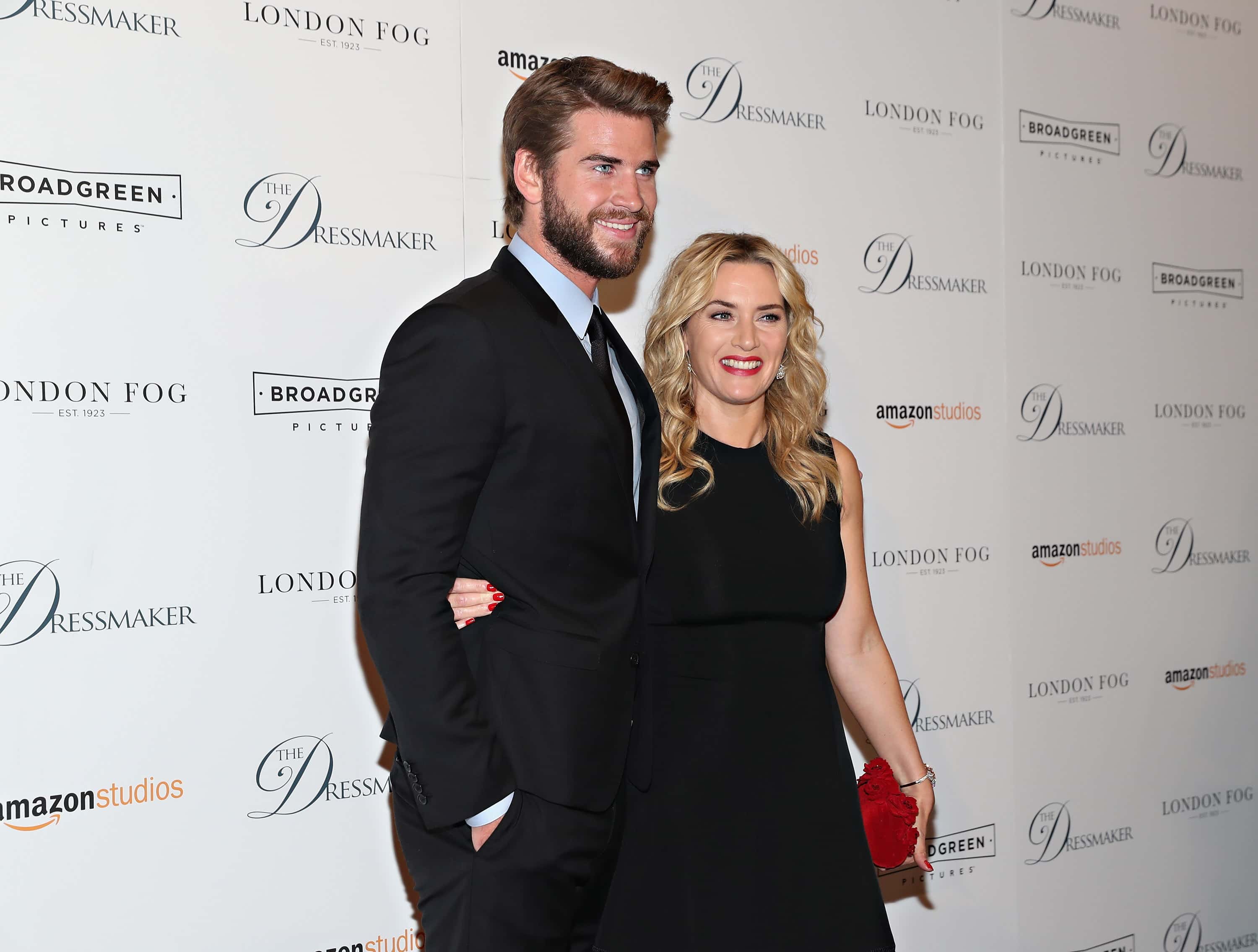 Actors Liam Hemsworth and Kate Winslet in New York City