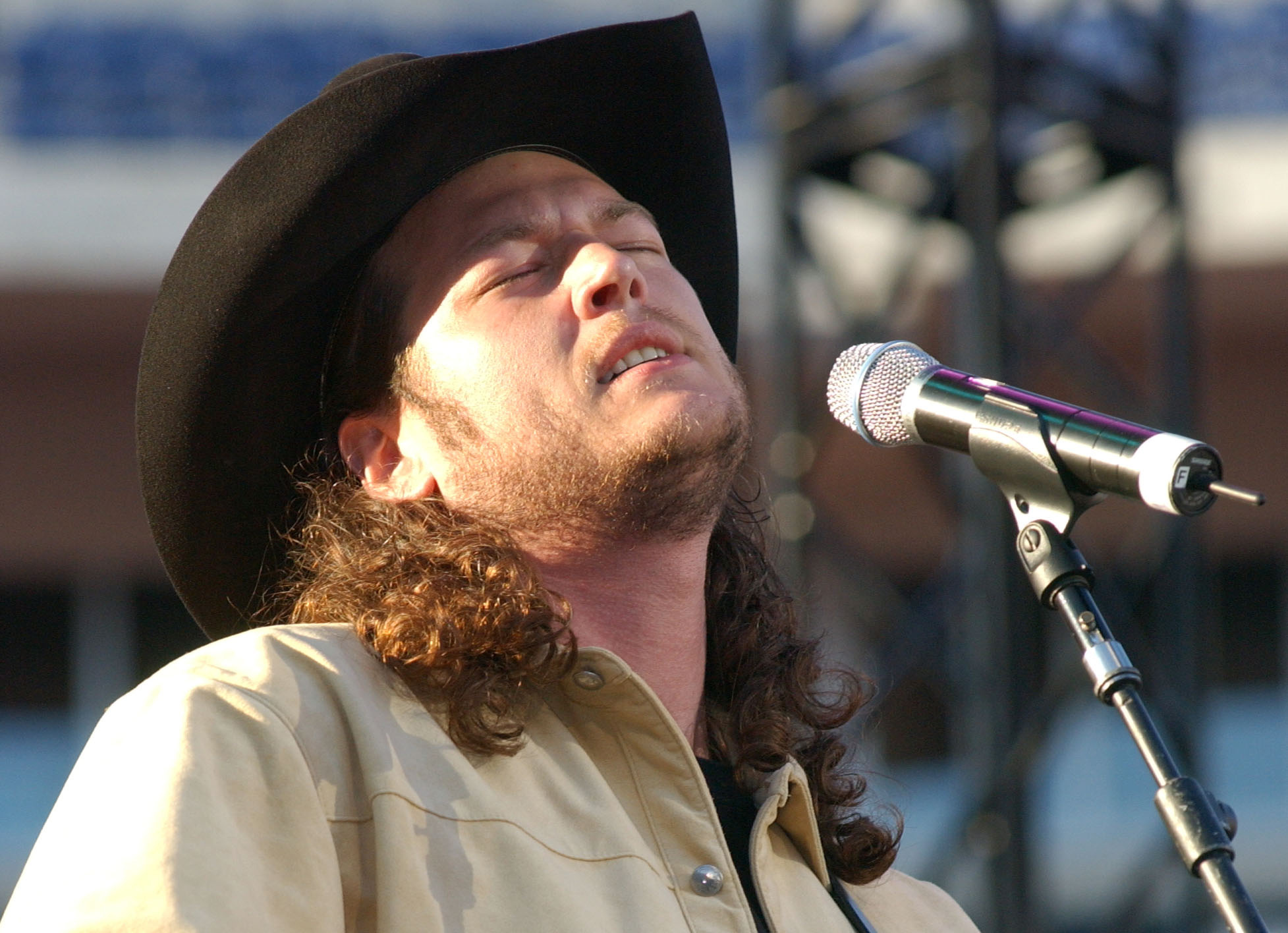 Singer Blake Shelton performs at FanFair