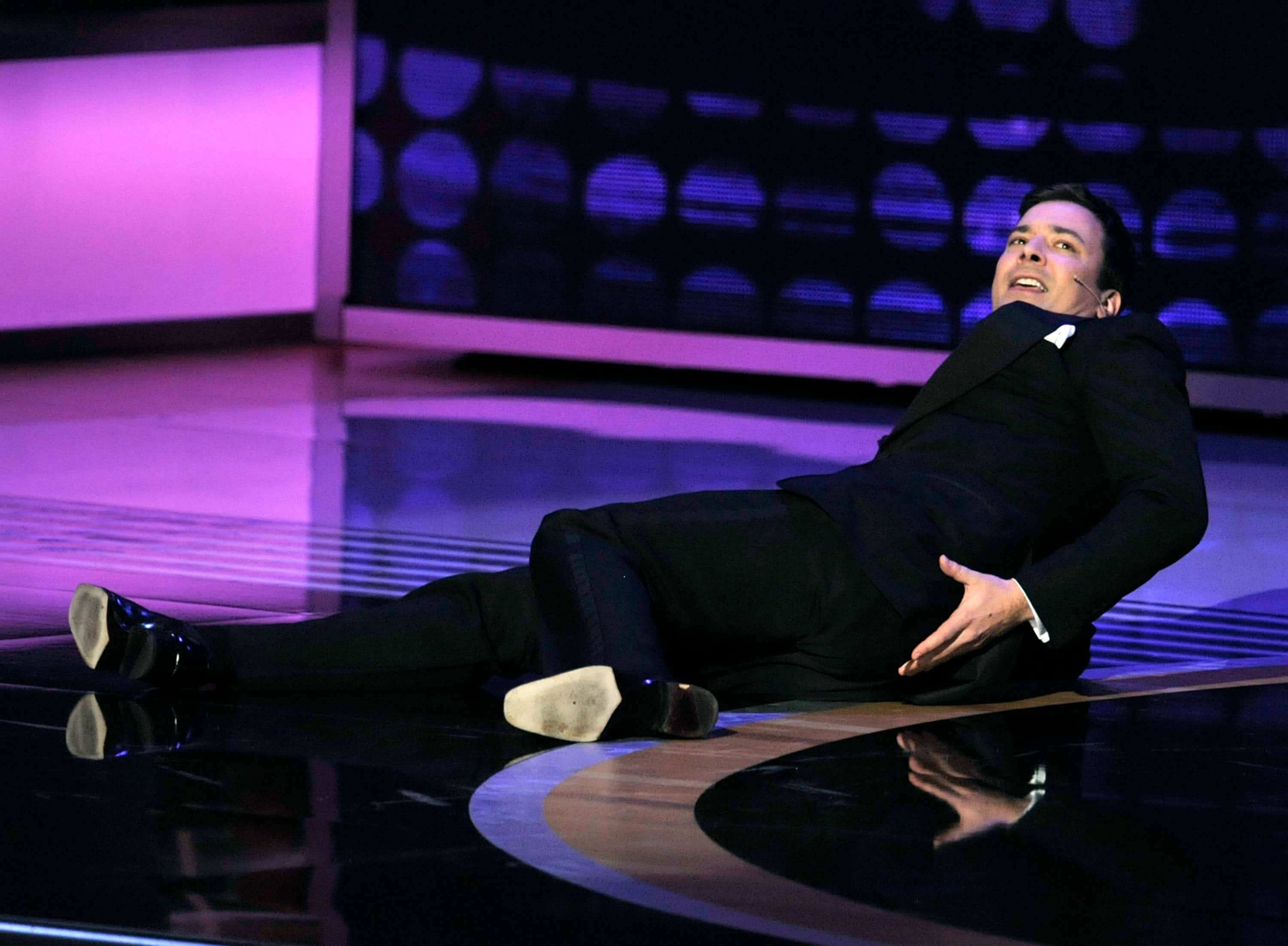 Jimmy Fallon performs onstage during the 61st Primetime Emmy Awards held at the Nokia Theatre on September 20, 2009
