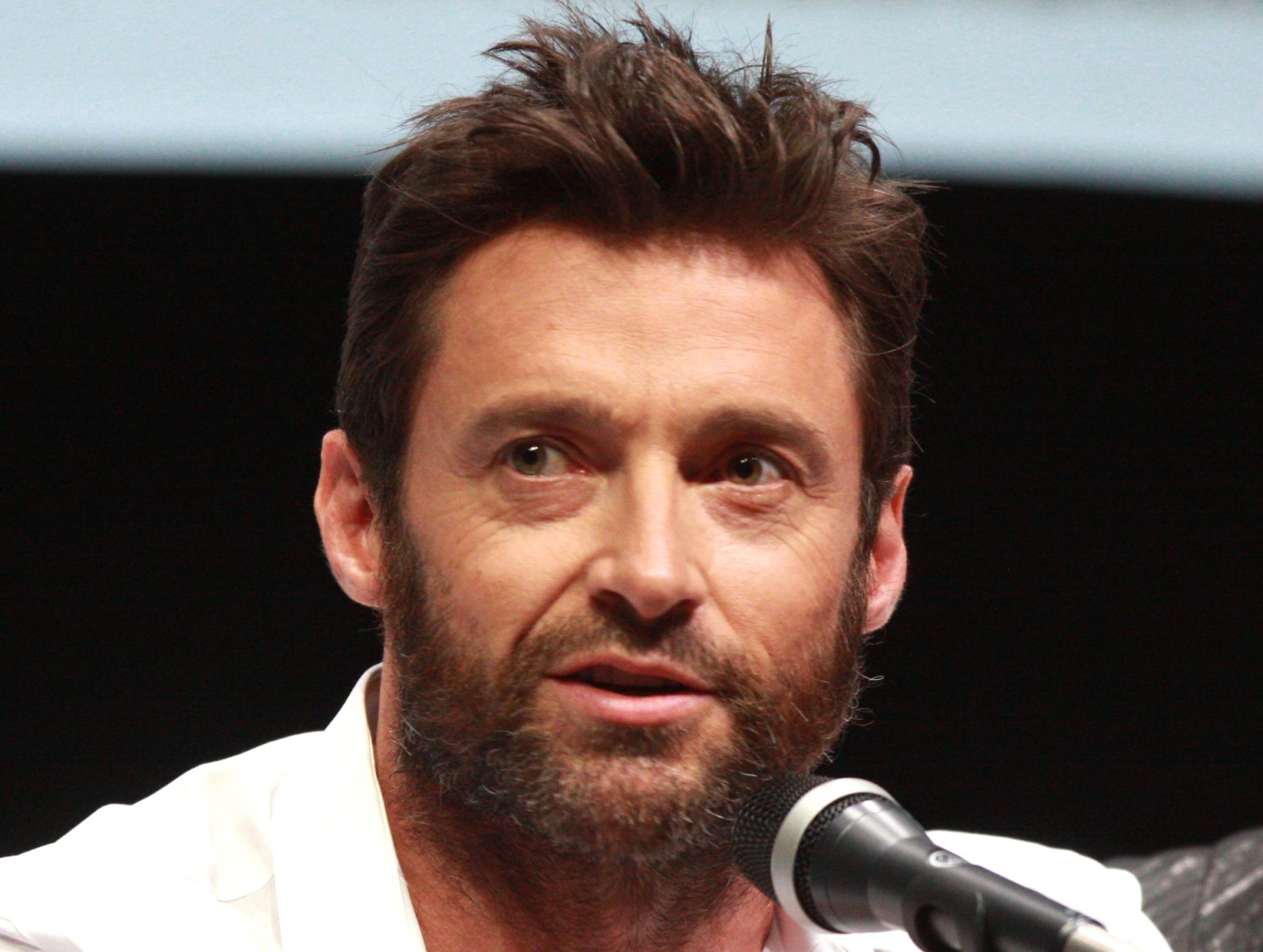 Hugh Jackman talking