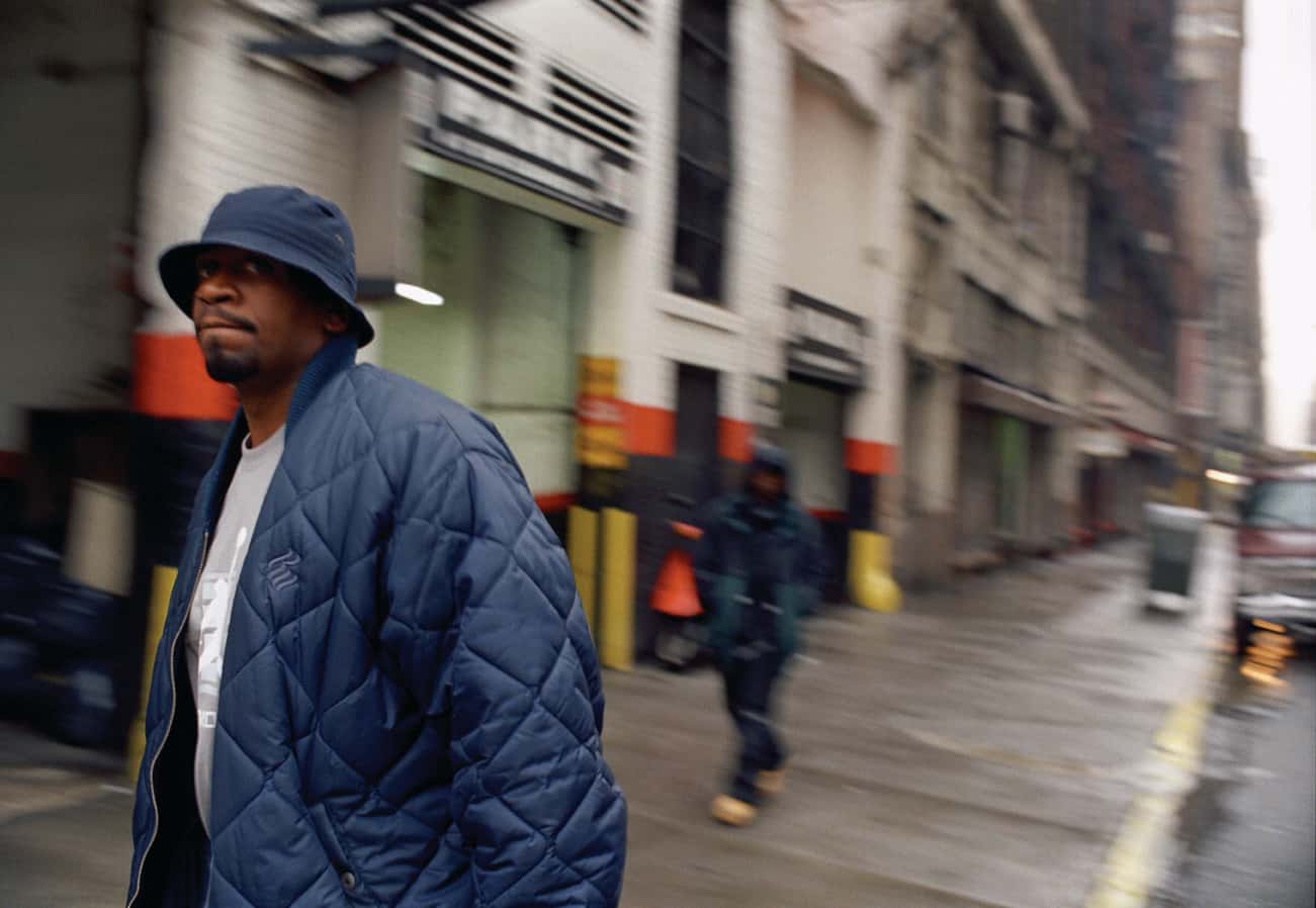 Jaz-o waking on the street