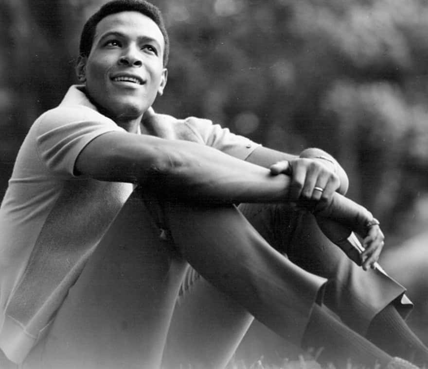 Marvin Gaye posing for a photo