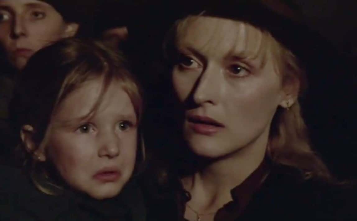 Screenshot from the film Sophie's Choice (1982)