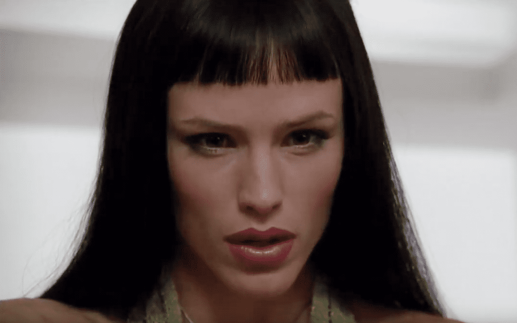 A visually captivating still taken from a pivotal moment in the television series Alias (2001–2006)